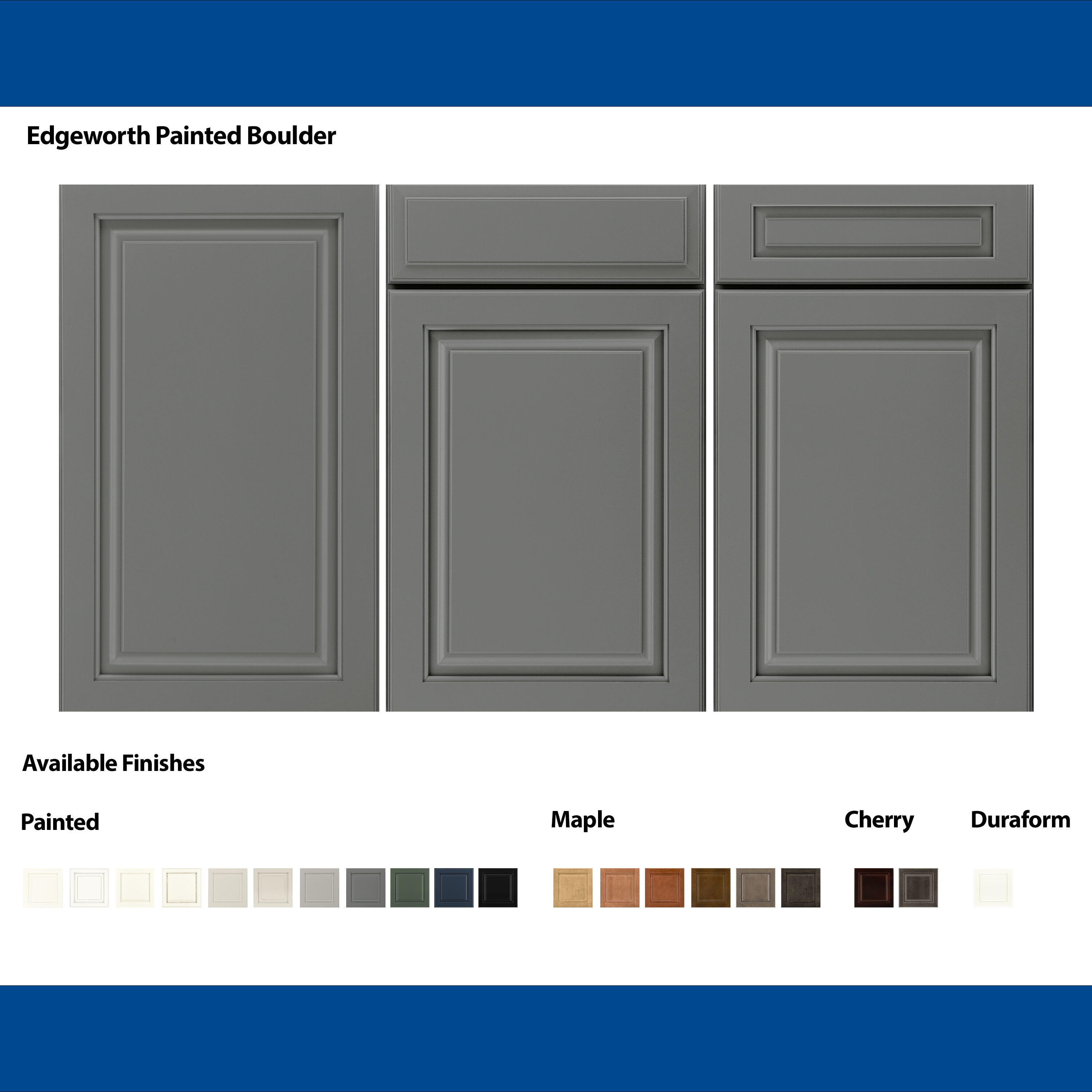 Shenandoah Edgeworth 14.562-in W x 14.5-in H Boulder Painted Kitchen ...