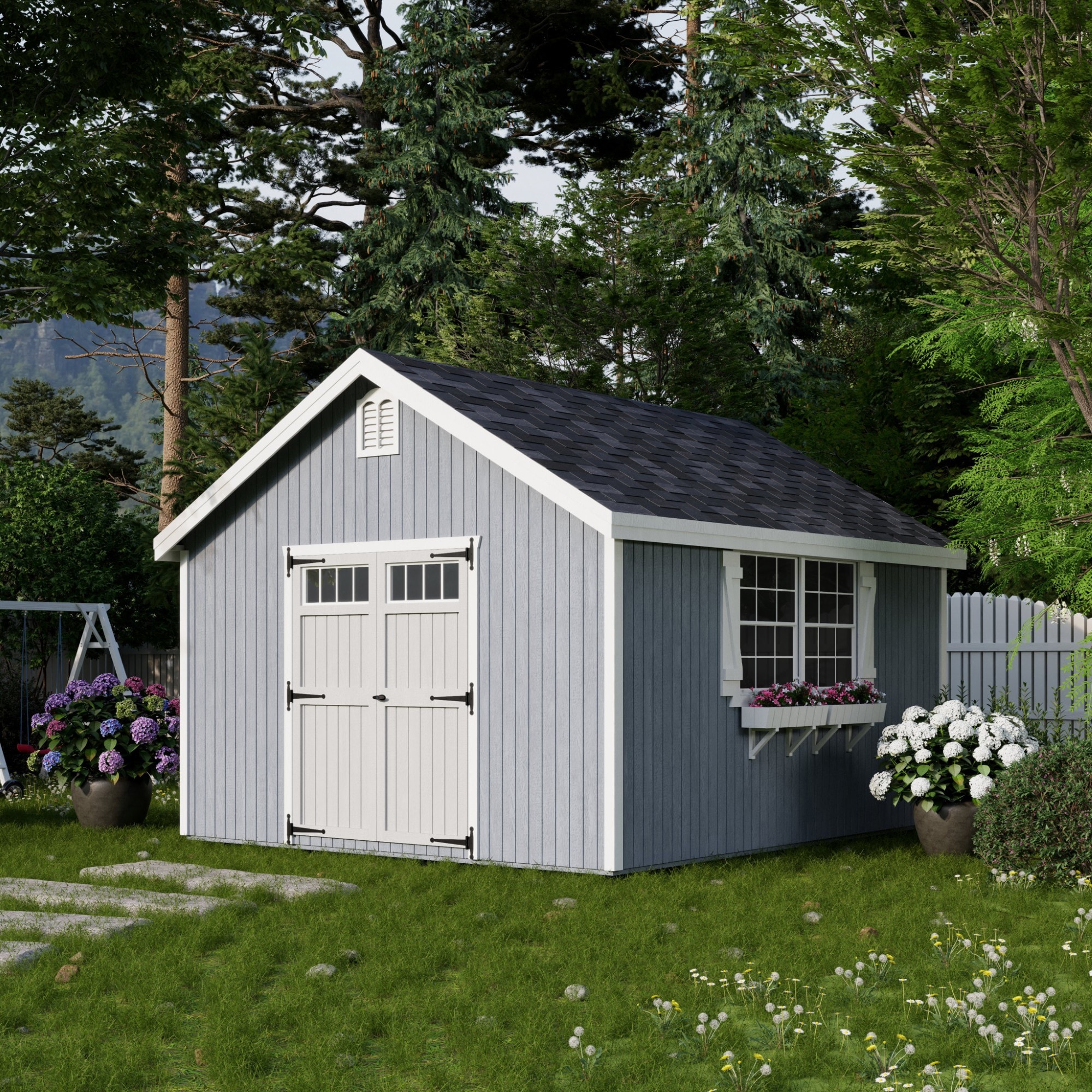 Little Cottage Co 12X14 WCGS-PC Wood-Storage-Buildings - View #2