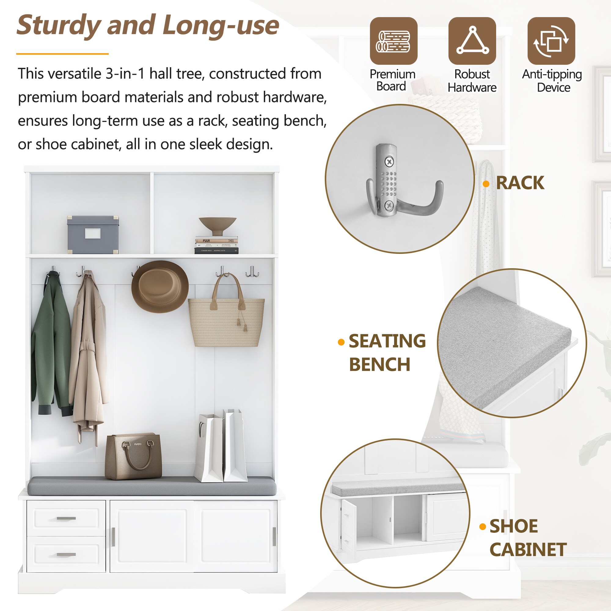 ModernLuxe N721P205787K Coatrack-Stands-Pedestals - View #3