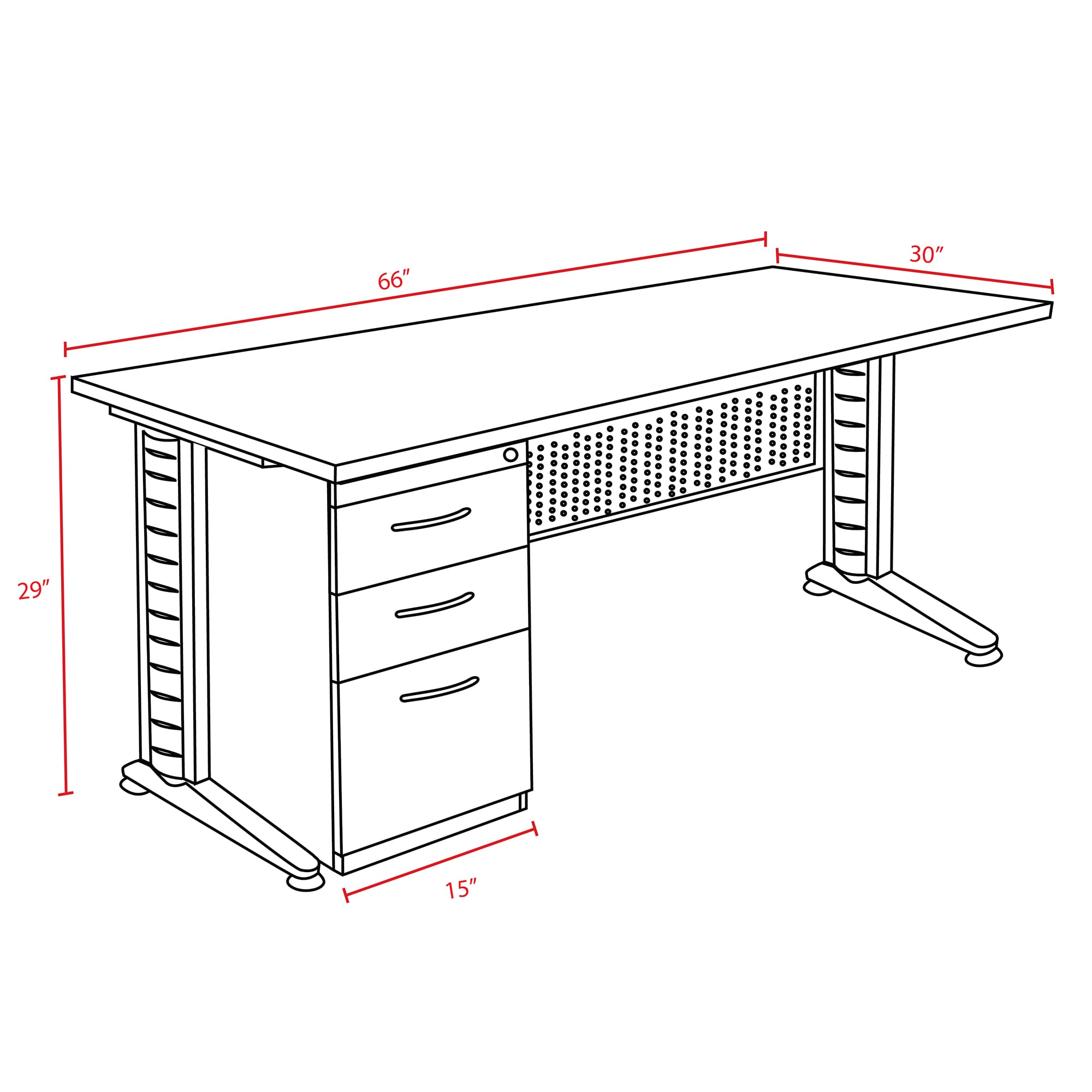 Regency MSP6630PL desks - View #8