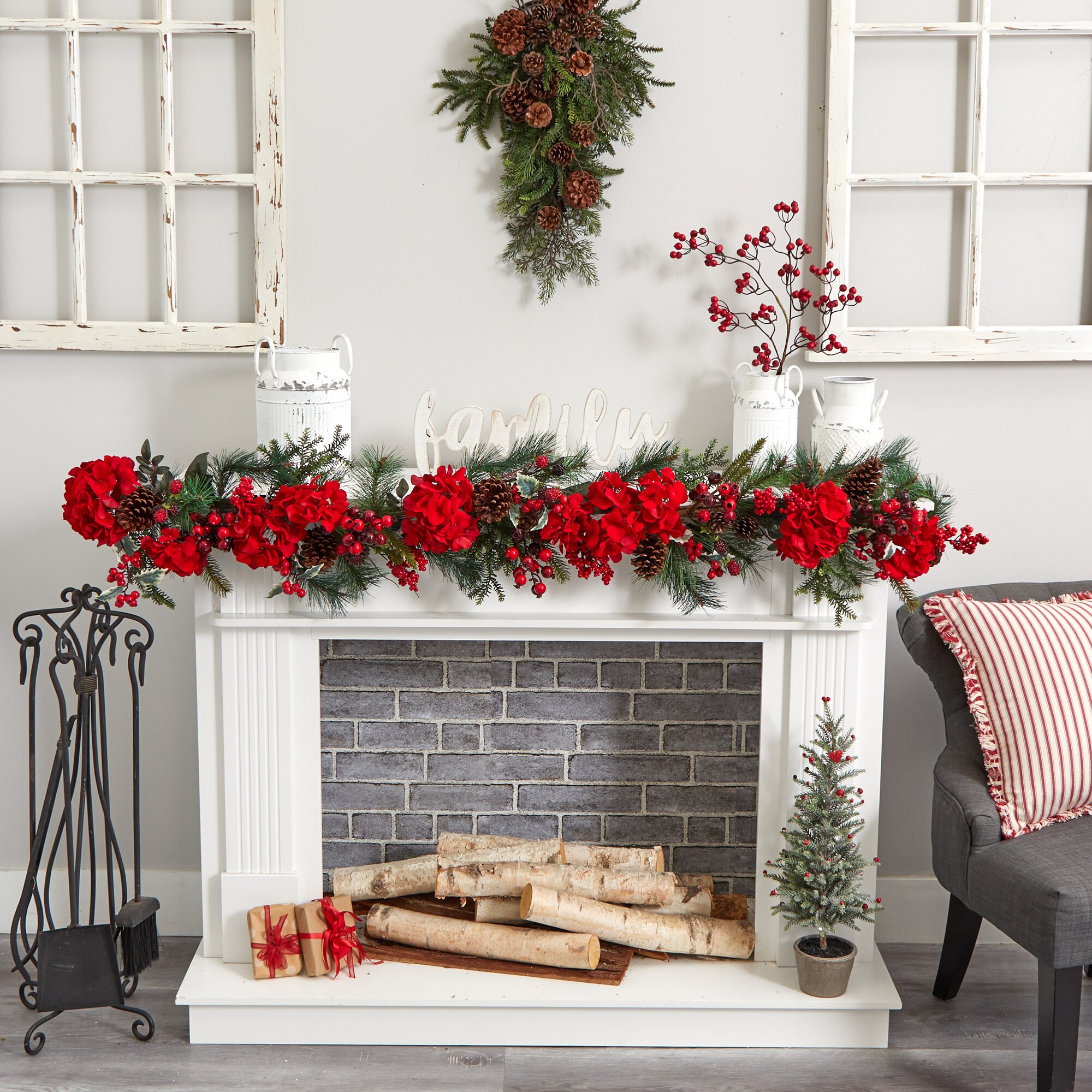 Nearly Natural 4663 Artificial-Christmas-Garland - View #3