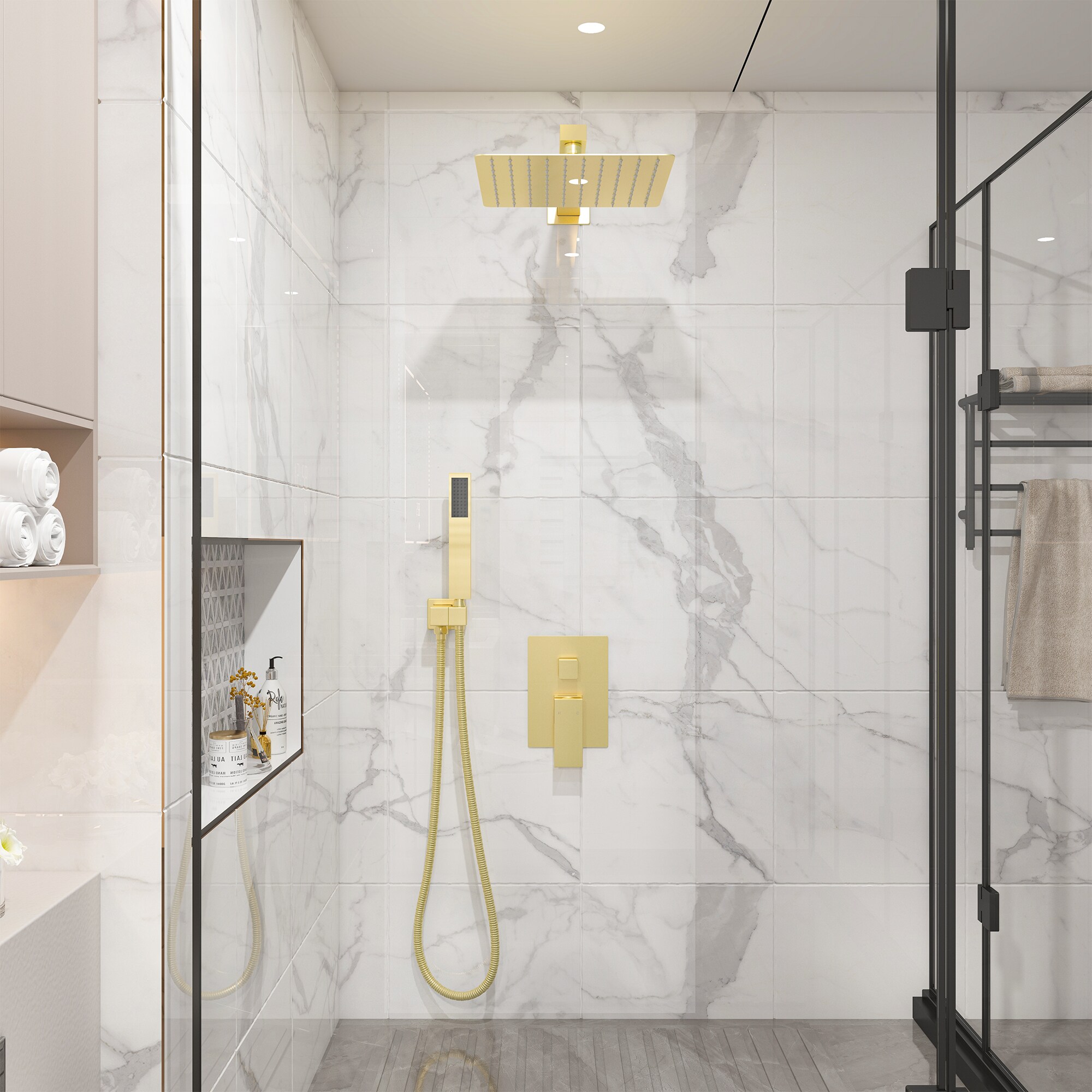 Clihome MS-A3809-10BG Showerhead-Bar-Panels - View #7