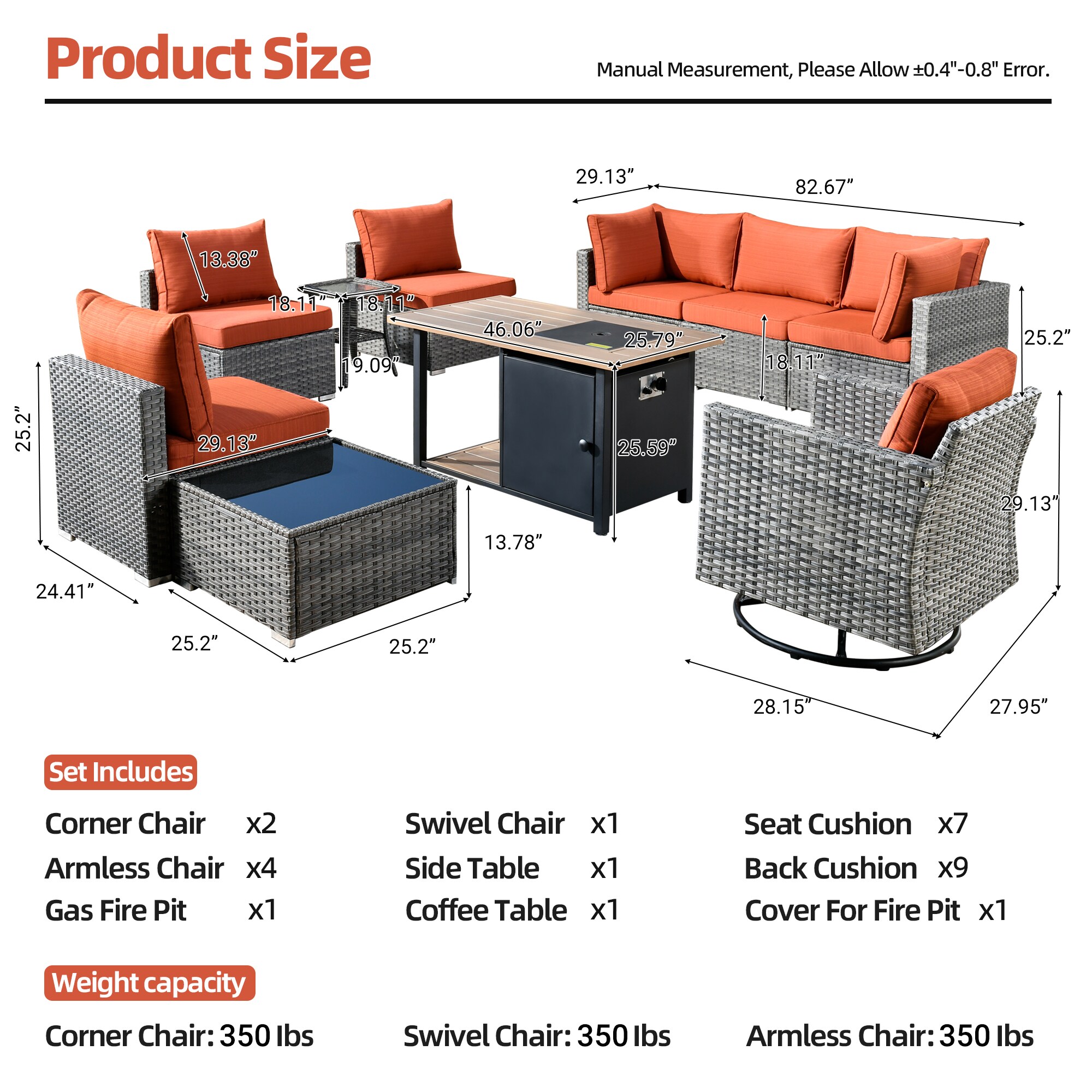 XIZZI XIHOPS805-RC1DFP Patio-Conversation-Sets - View #13