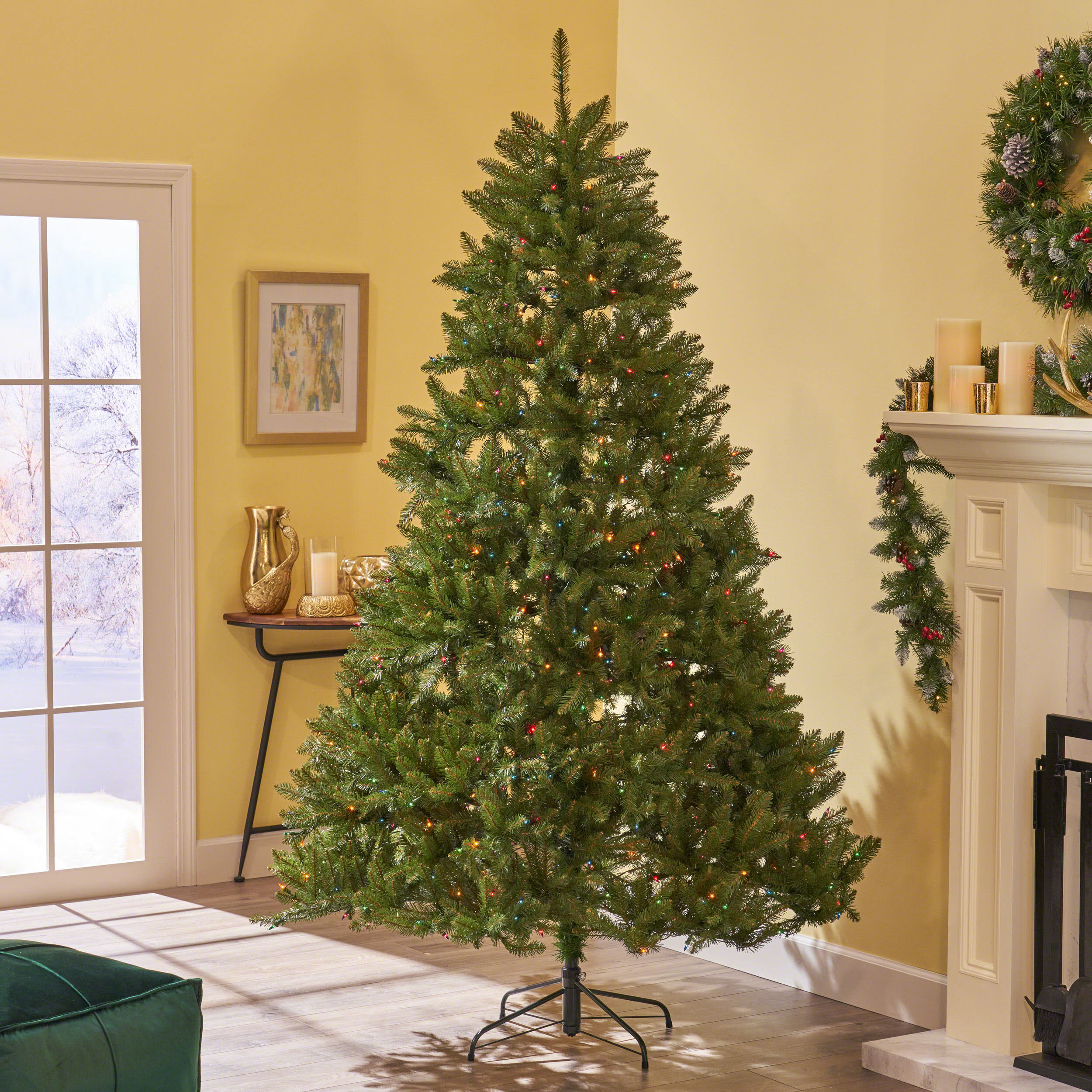 Best Selling Home Decor 7-ft Fraser Fir Pre-lit Artificial Christmas ...