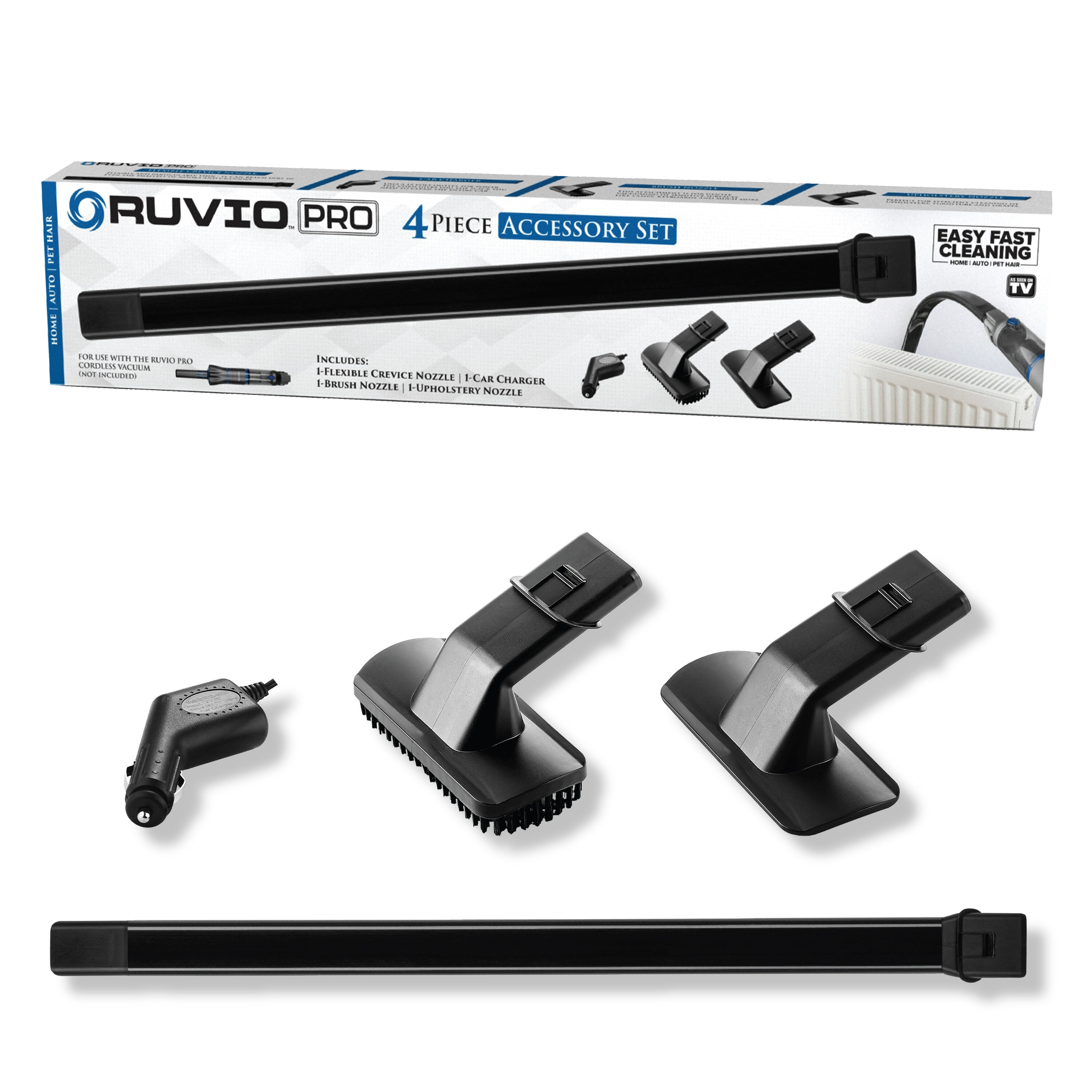 Crevice Nozzle with Attachable Wire Radiator Brush