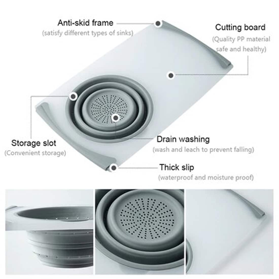 eModernDecor ALTS-3322-4-SGY Kitchen-Sinks - View #10