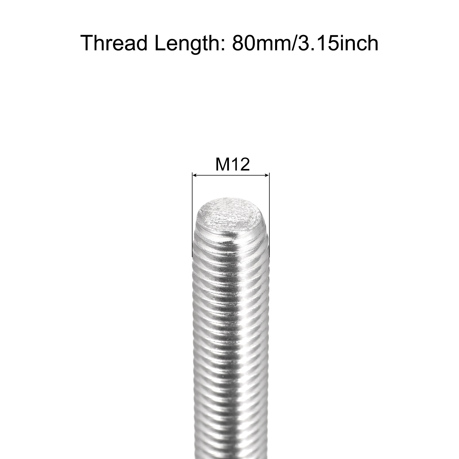 Unique Bargains S26041000UX6446 Threaded-Rod - View #2