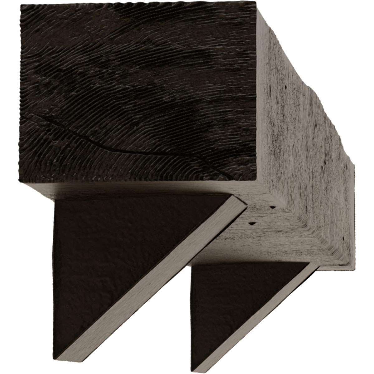 Ekena Millwork MANURC06X10X48BKZW Mantel-Shelves - View #4