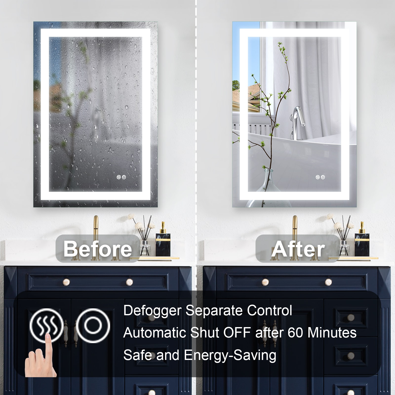 Forclover ASAL683 Framed-Bath-Mirrors - View #5