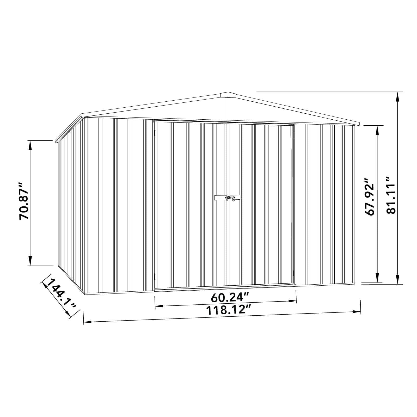 ABSCO AB1121 Metal-Storage-Buildings-Sheds - View #6