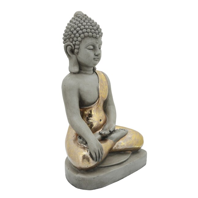 Sagebrook Home 24-in H x 14-in W Gray People Garden Statue at Lowes.com