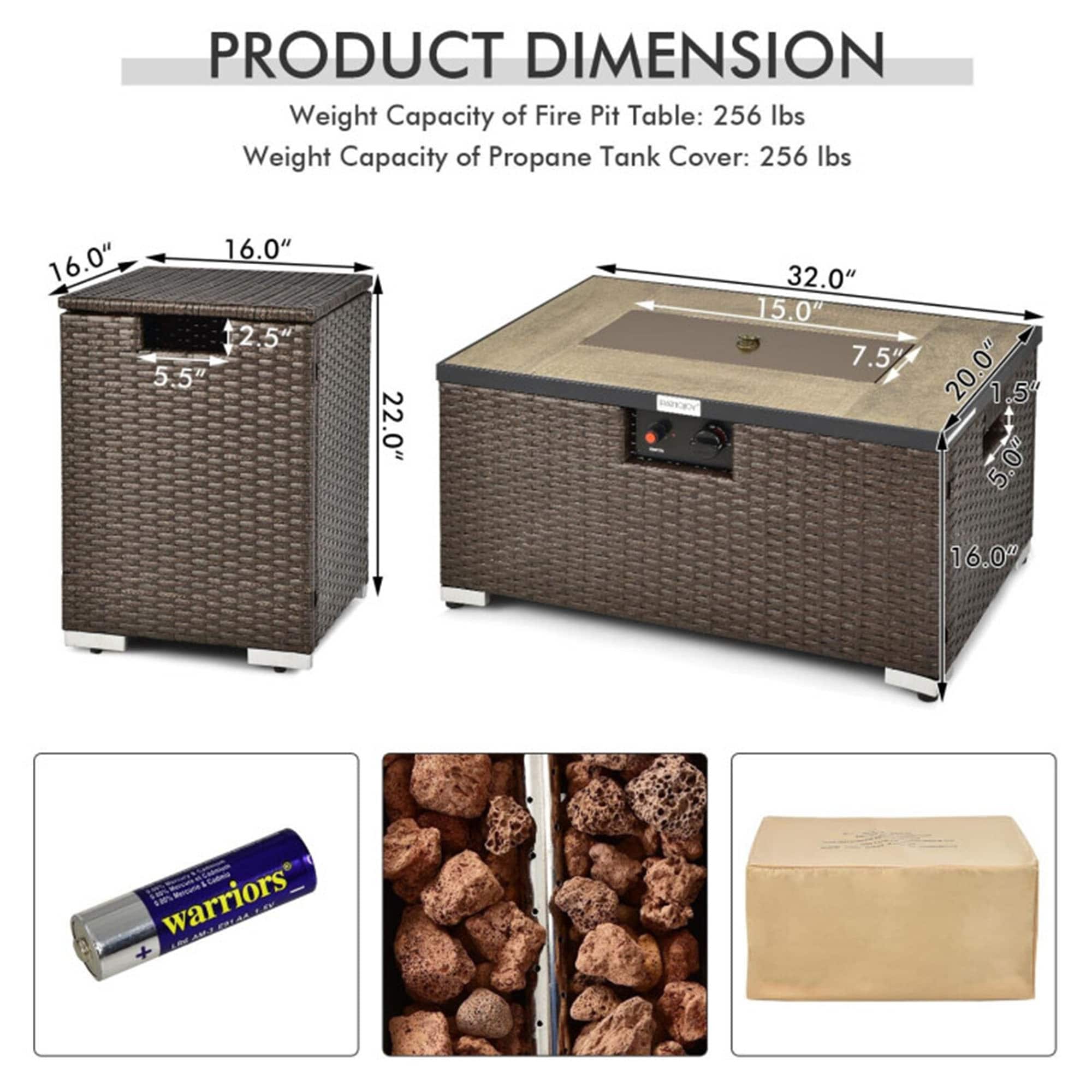 Clihome CL-NP10261CF Outdoor-Gas-Firepits - View #10
