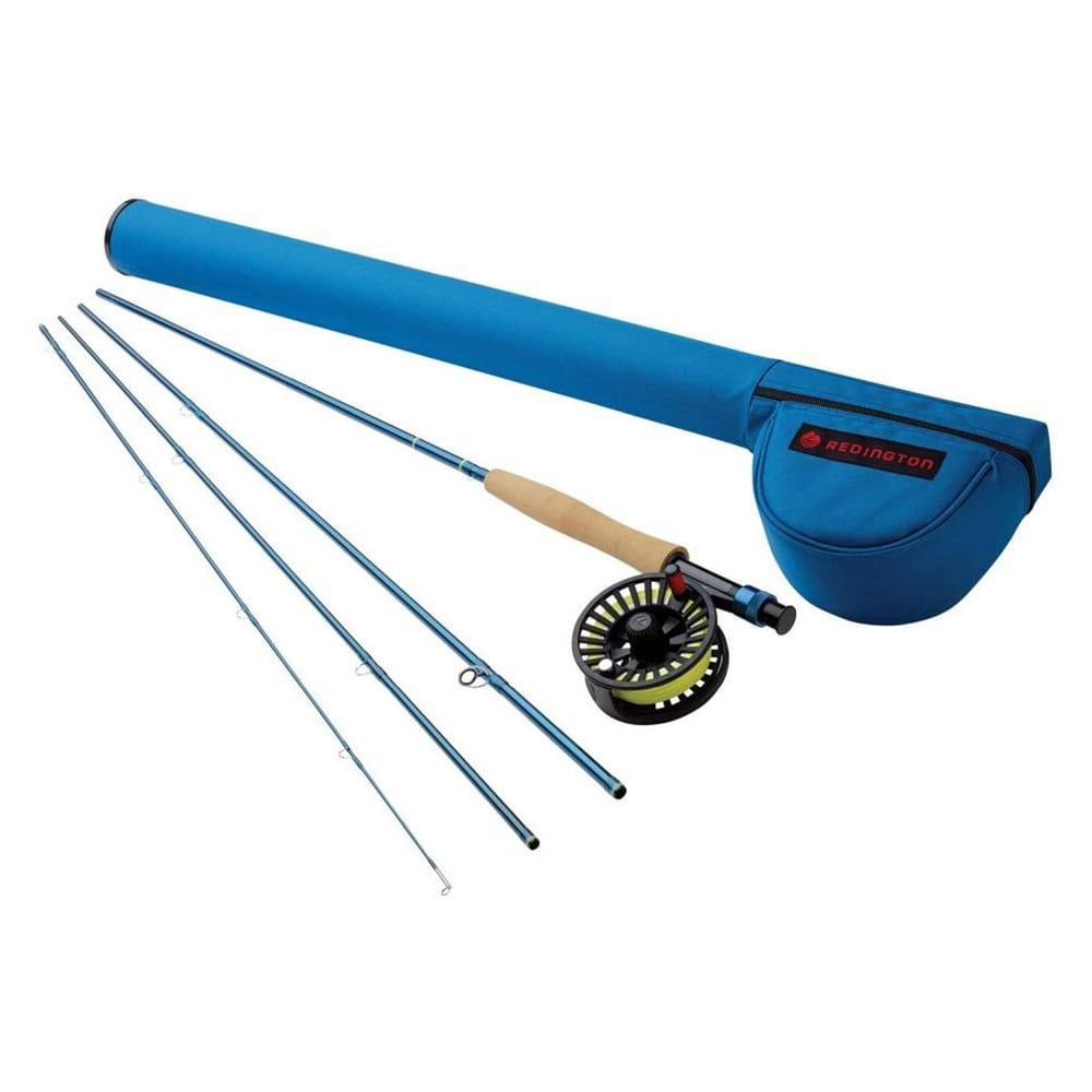 Redington Blue Cordura Fly Fishing Rod - All Water, Medium-Fast Action with  Anodized Aluminum Reel Seat in the Fishing Equipment department at