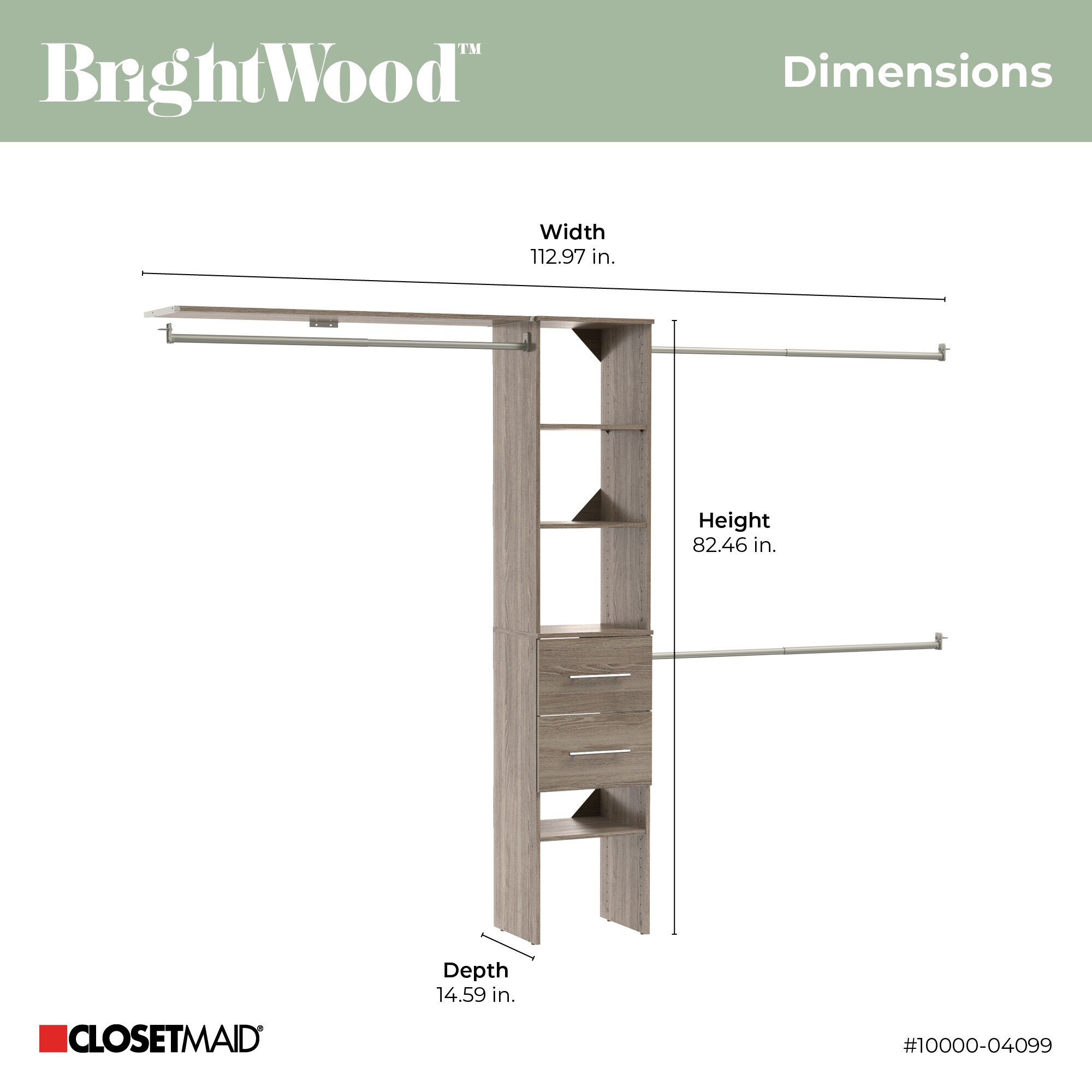ClosetMaid 10000-04099 Wood-Closet-Kits - View #8