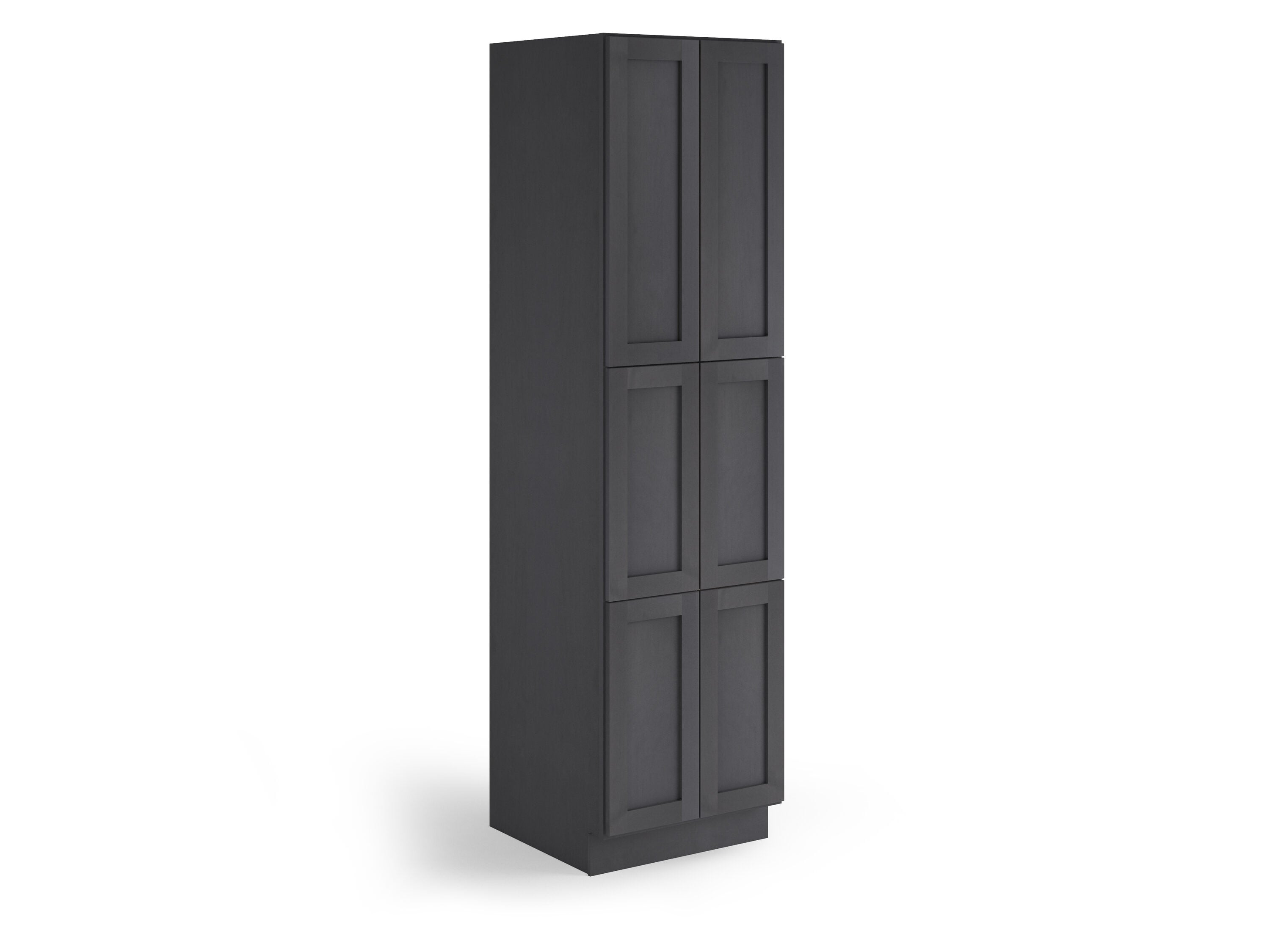 Valleywood Cabinetry 24-in W x 90-in H x 24-in D Marine Blue Birch Pantry Ready To Assemble Plywood Cabinet (Flat Panel Shaker Door Style)