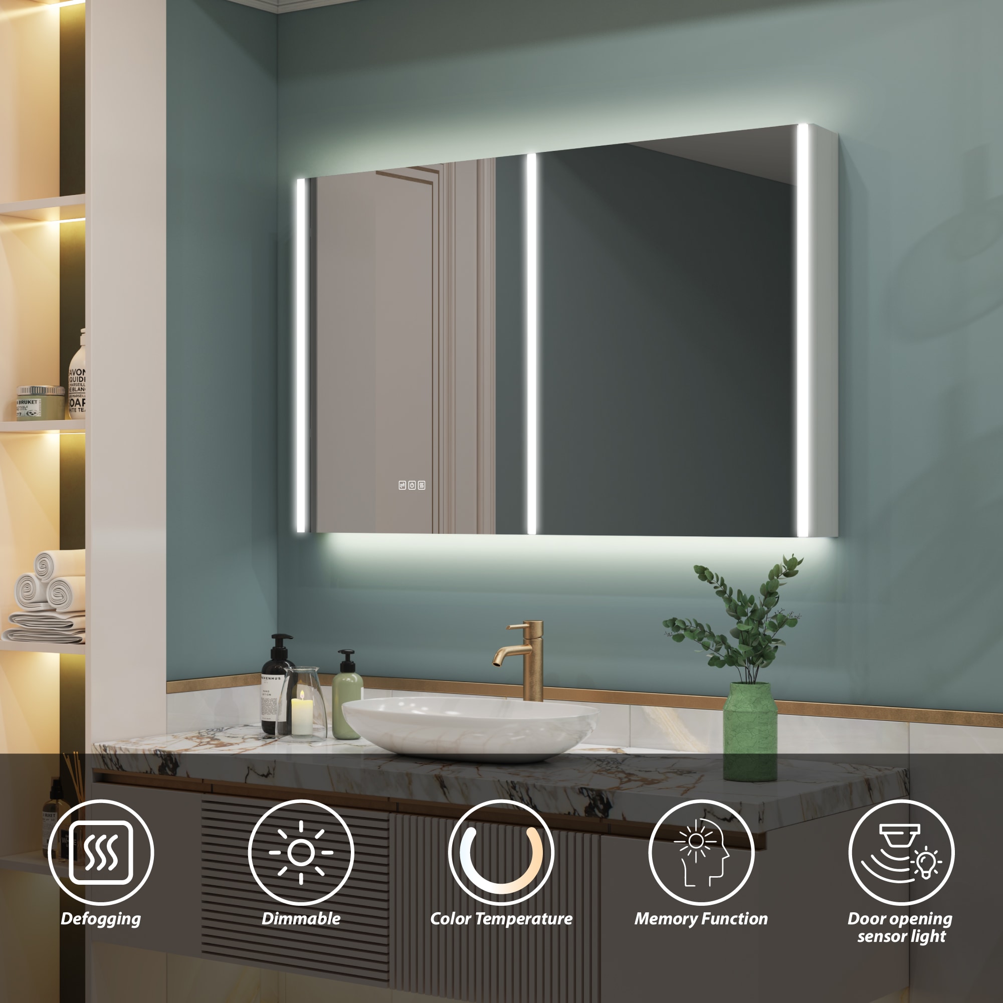 WELLFOR W14MCL4830 Bathroom-Medicine-Cabinets - View #4