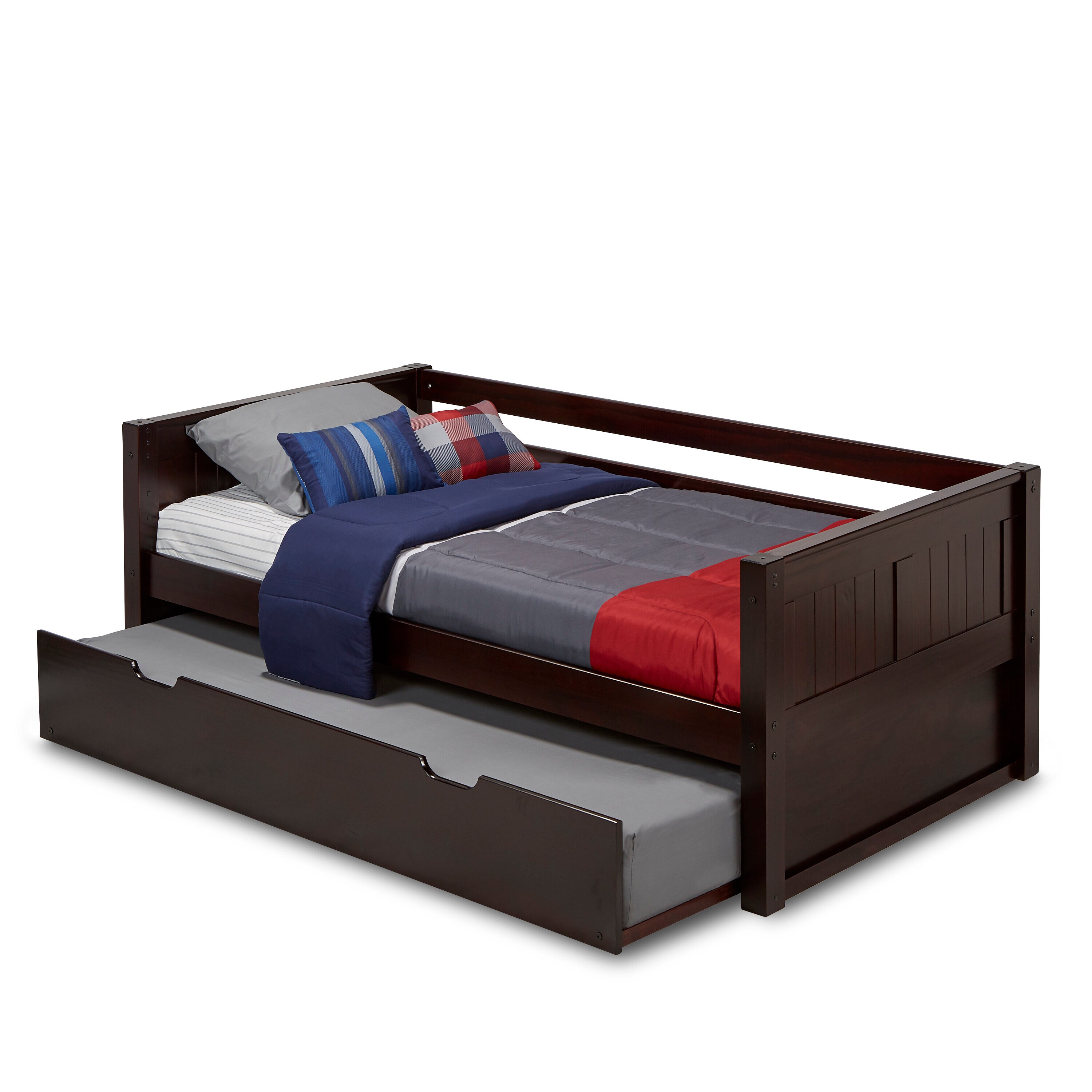 Camaflexi C2232TR Cappuccino Twin Wood Bed frame Bed