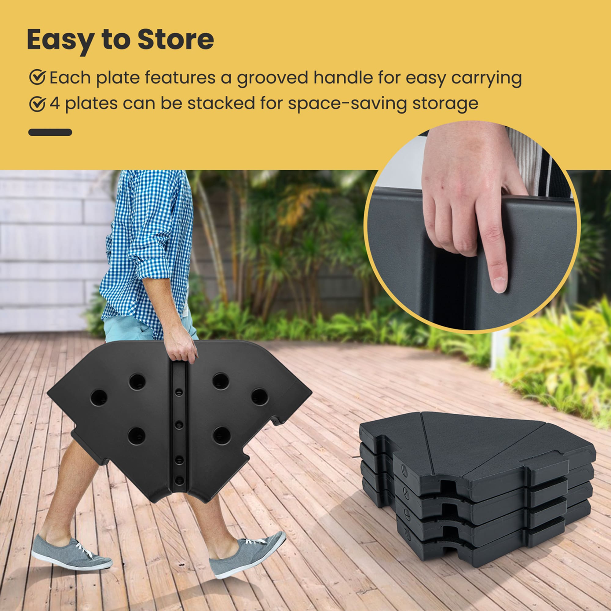 Costway HCST00849 Umbrella-Bases - View #4