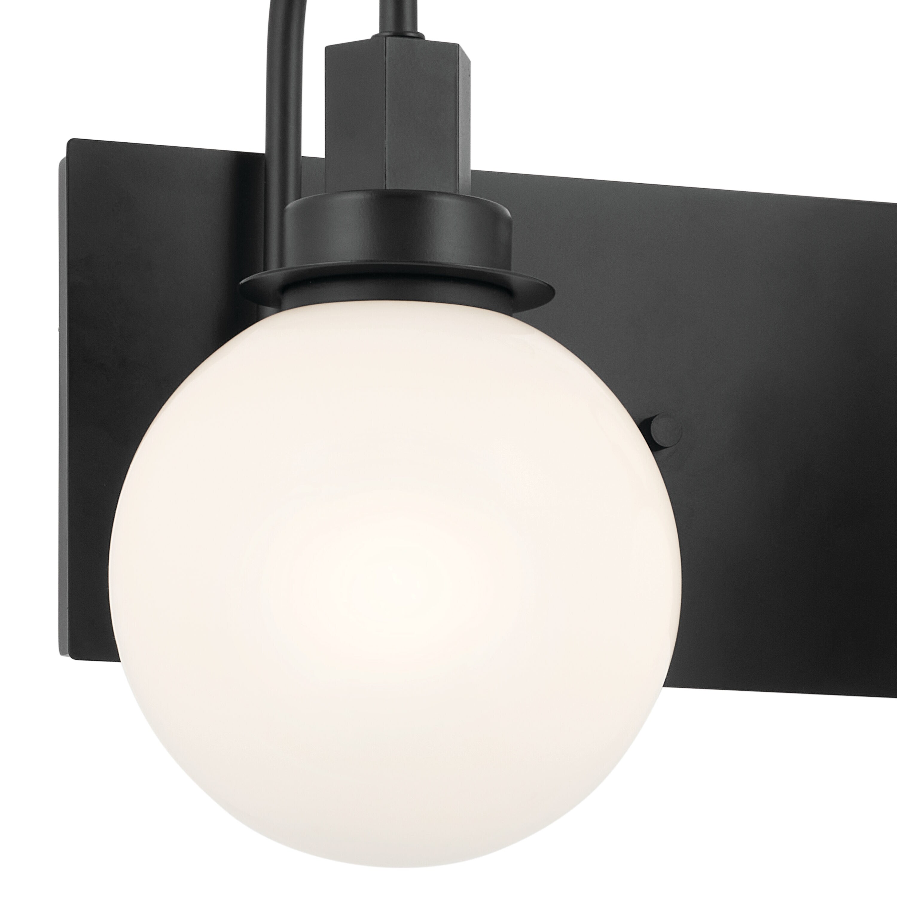 Kichler Hex 22.75-in 3-light Black Modern Contemporary Vanity Light 