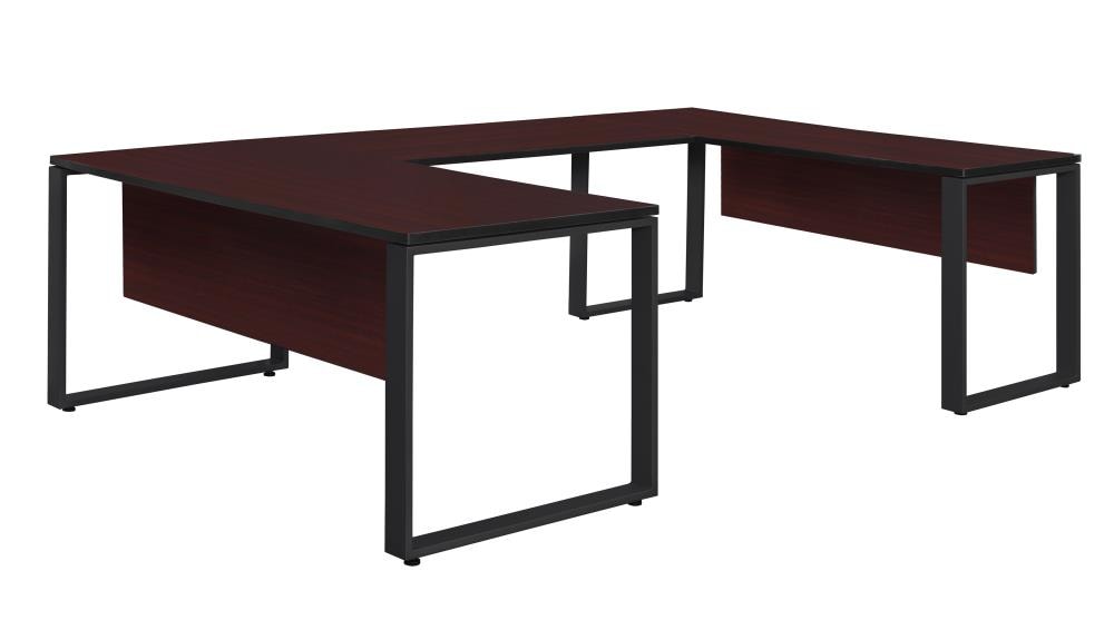 Regency STUDS663042MHBK Structure 96-in Brown Modern/Contemporary U-shaped Desk