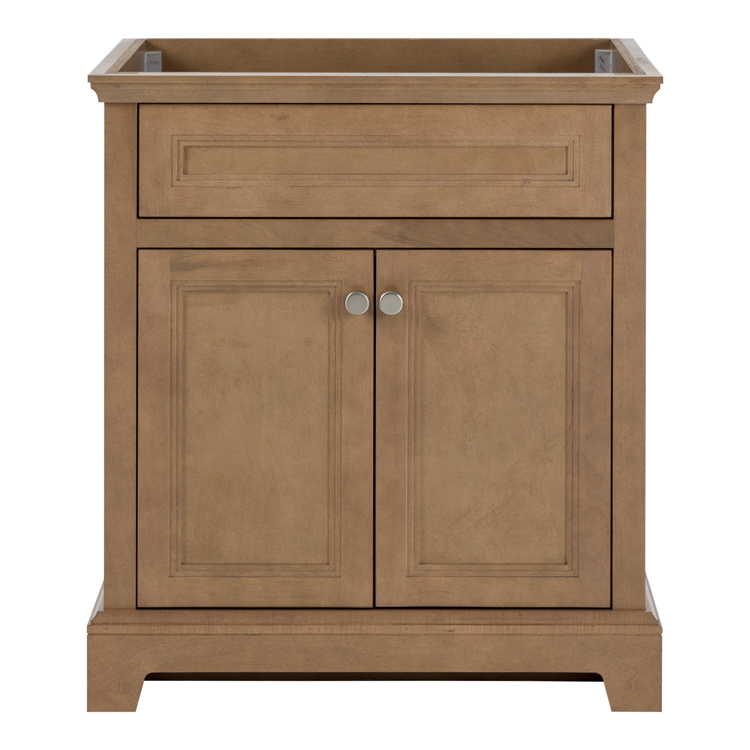 Merrill 30-in Sand Bathroom Vanity Base Cabinet without Top in Brown | - Style Selections W027830P1-SD