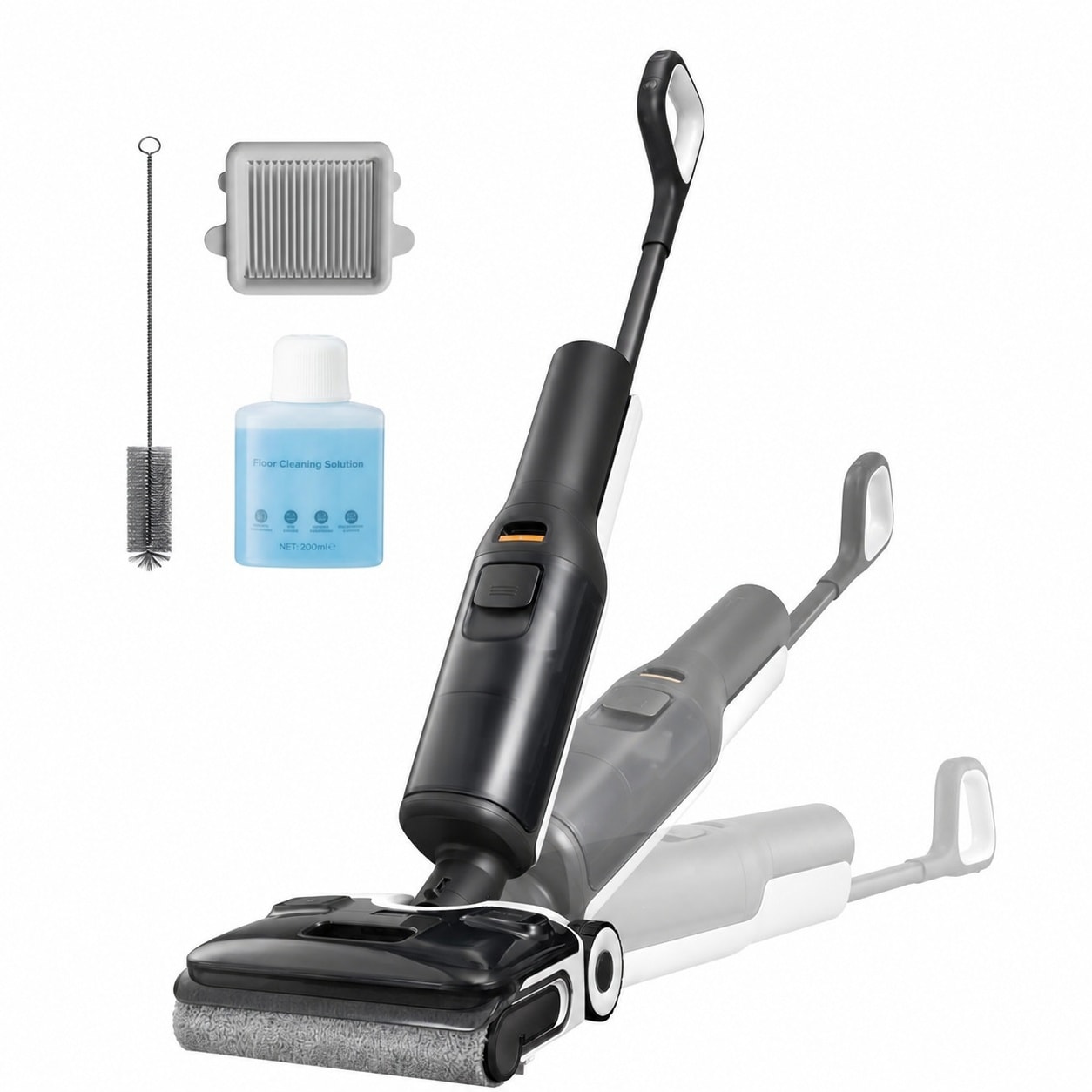 Lukvuzo LLU0731L059  F25 ALT Vacuum Mop Wet Dry Vacuum Cleaner Cordless Hard Floor Cleaner Machine with AI Assistant Wheels 180 Lie Flat 194 F Hot Air Flash