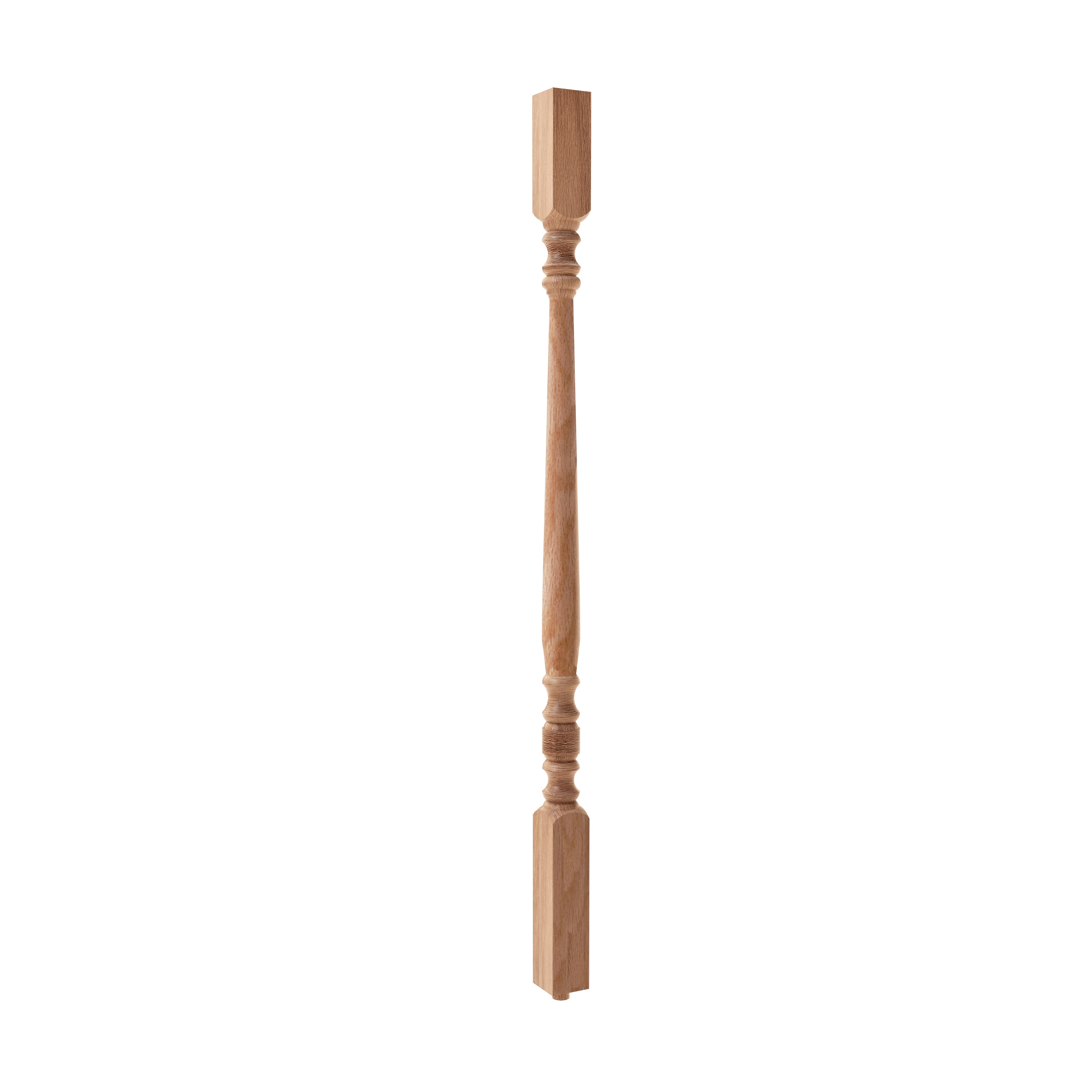 Crown Heritage 451510637 37-in x 1.75-in Unfinished Red Oak Square Top Stair Baluster