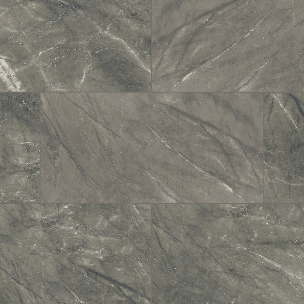 Smokey Pearla 12-in x 24-in Polished Porcelain Marble Look Floor and Wall Tile (1.937-sq. ft/ Piece) | - Elida Ceramica LWSSMMSP1224P