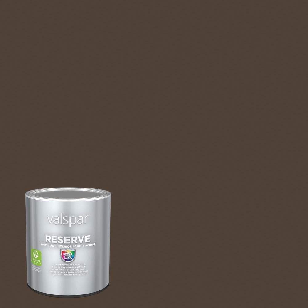 Valspar 3010-10-2916561 Reserve Flat Swiss Chocolate 3010-10 Latex Interior Paint Paint + Primer ( 1-quart )
