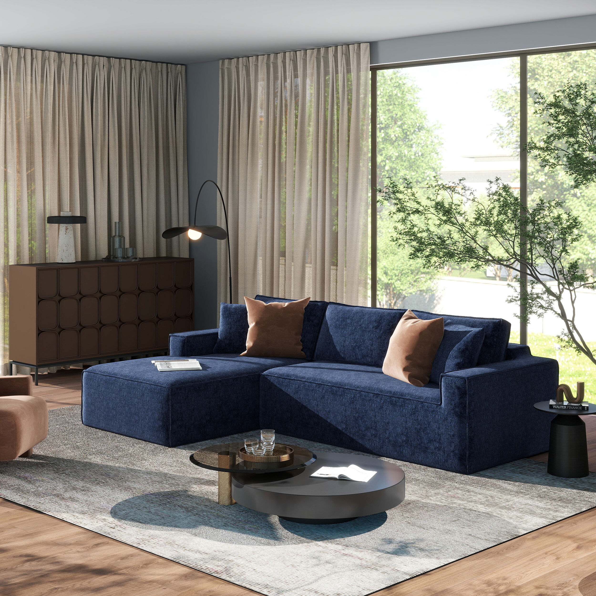 Jennifer Taylor Home LXVB-L-66550 Sofas-Loveseats - View #2