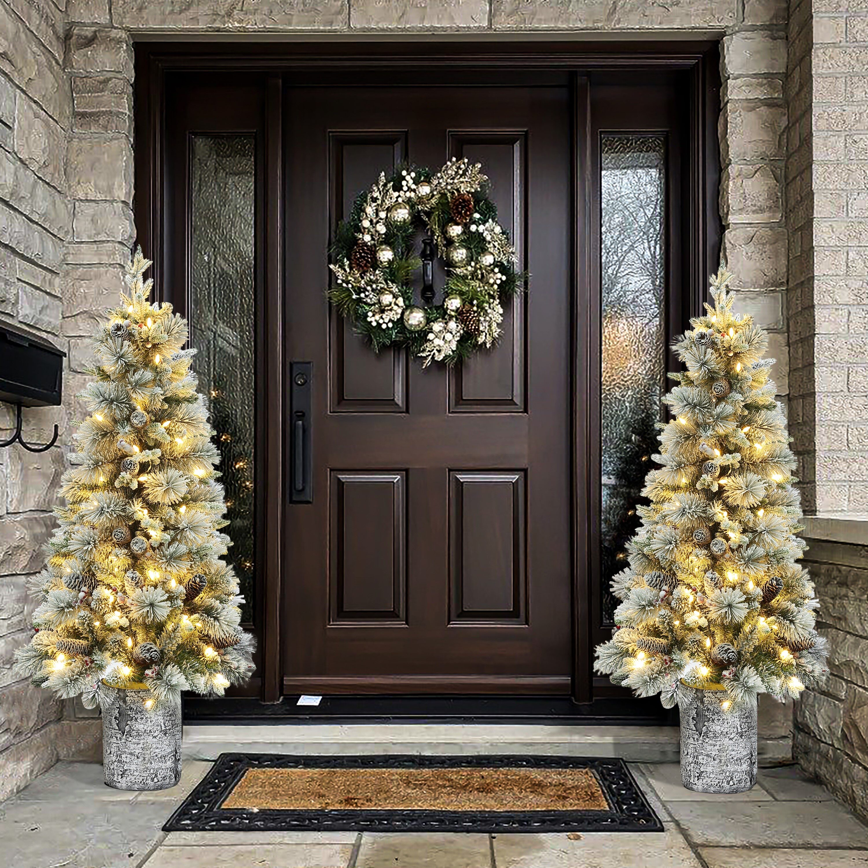 LuxenHome WHAP1804 Artificial-Christmas-Trees - View #4