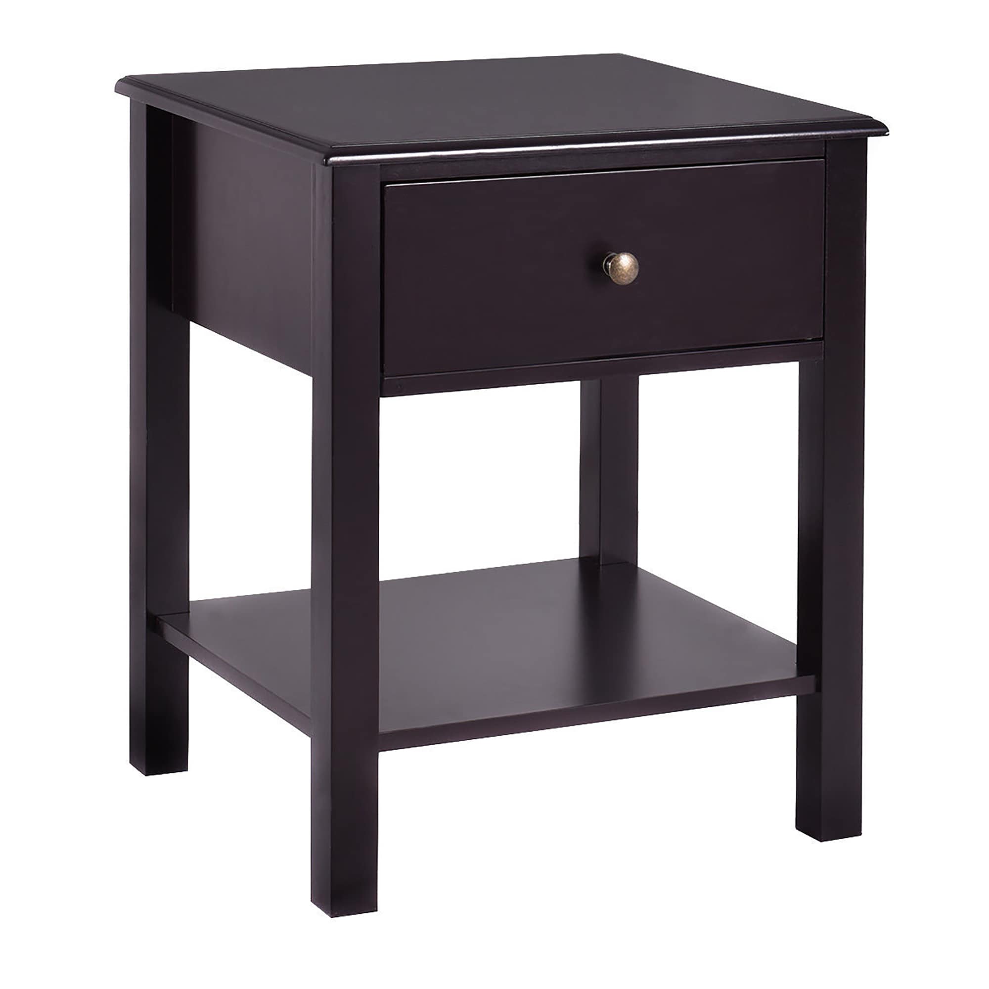 Costway SXL00059 brown Fir Nightstand