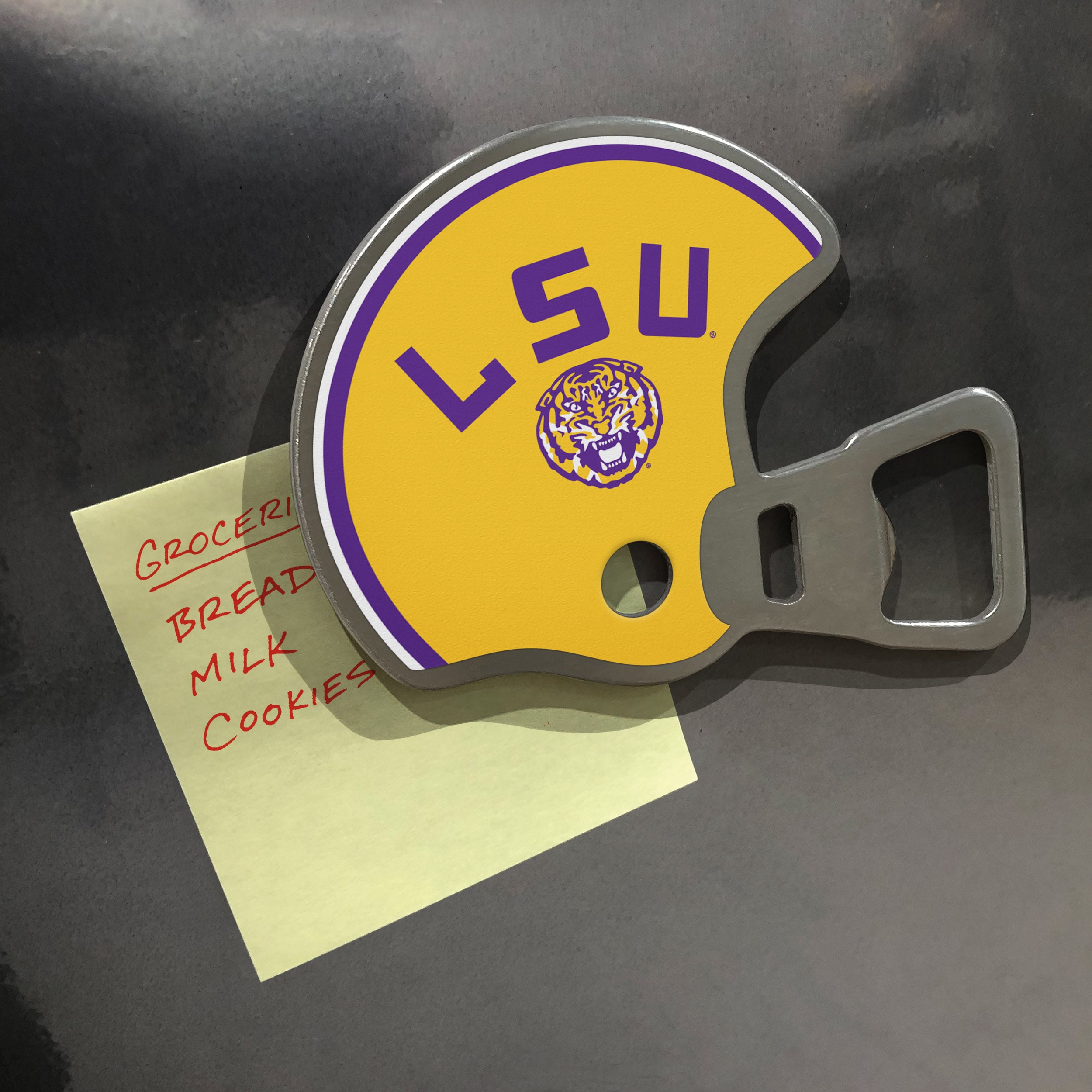 Sportula LSU Tigers Team Colors Manual Handheld Bottle Opener at