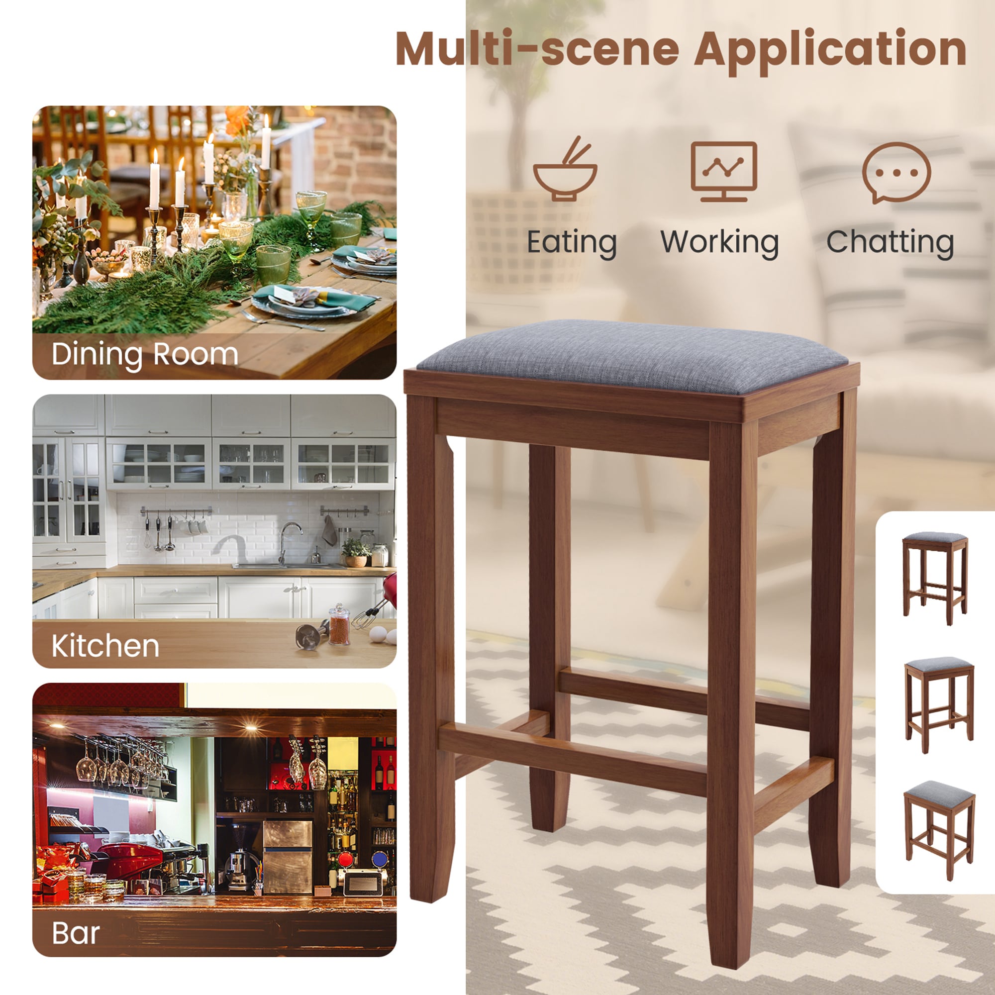 Costway SXL00020 stools - View #3