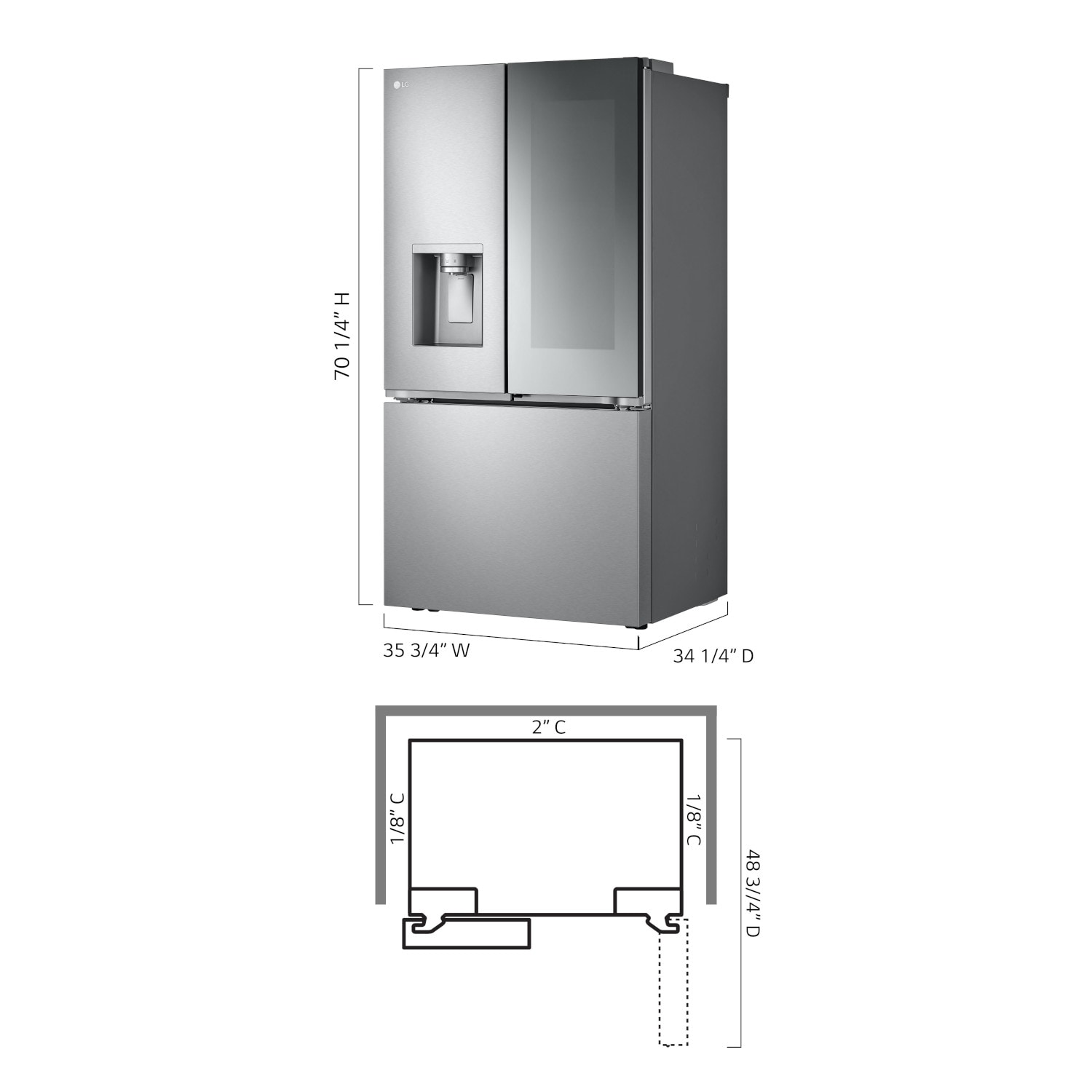LG LRYKS3106S French-Door-Refrigerators - View #14