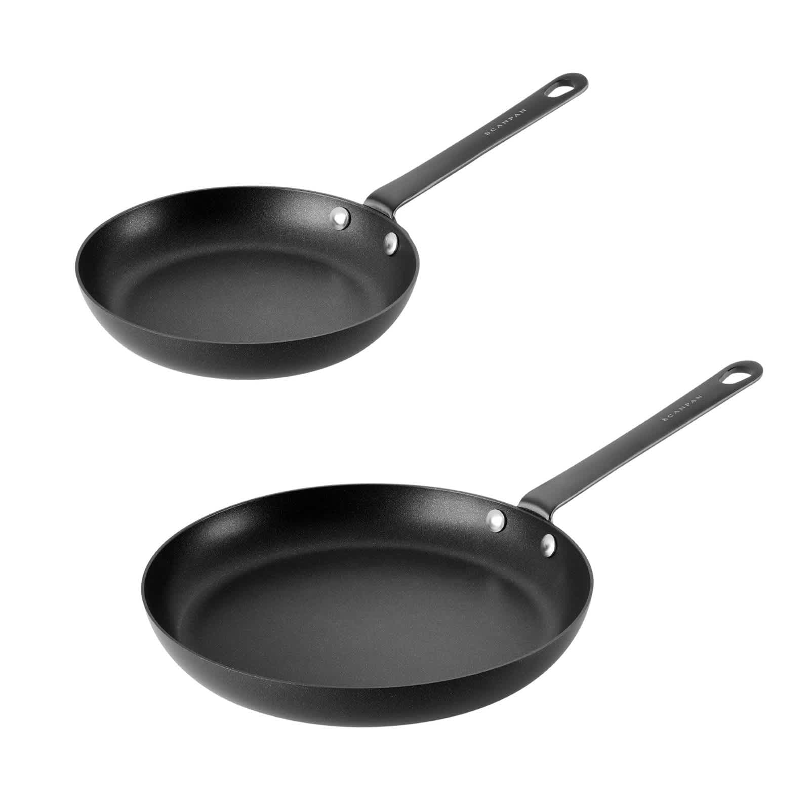 Scanpan 4007000200 Black Edition Nonstick 2 Piece Fry Pan Set 8Inch  10Inch