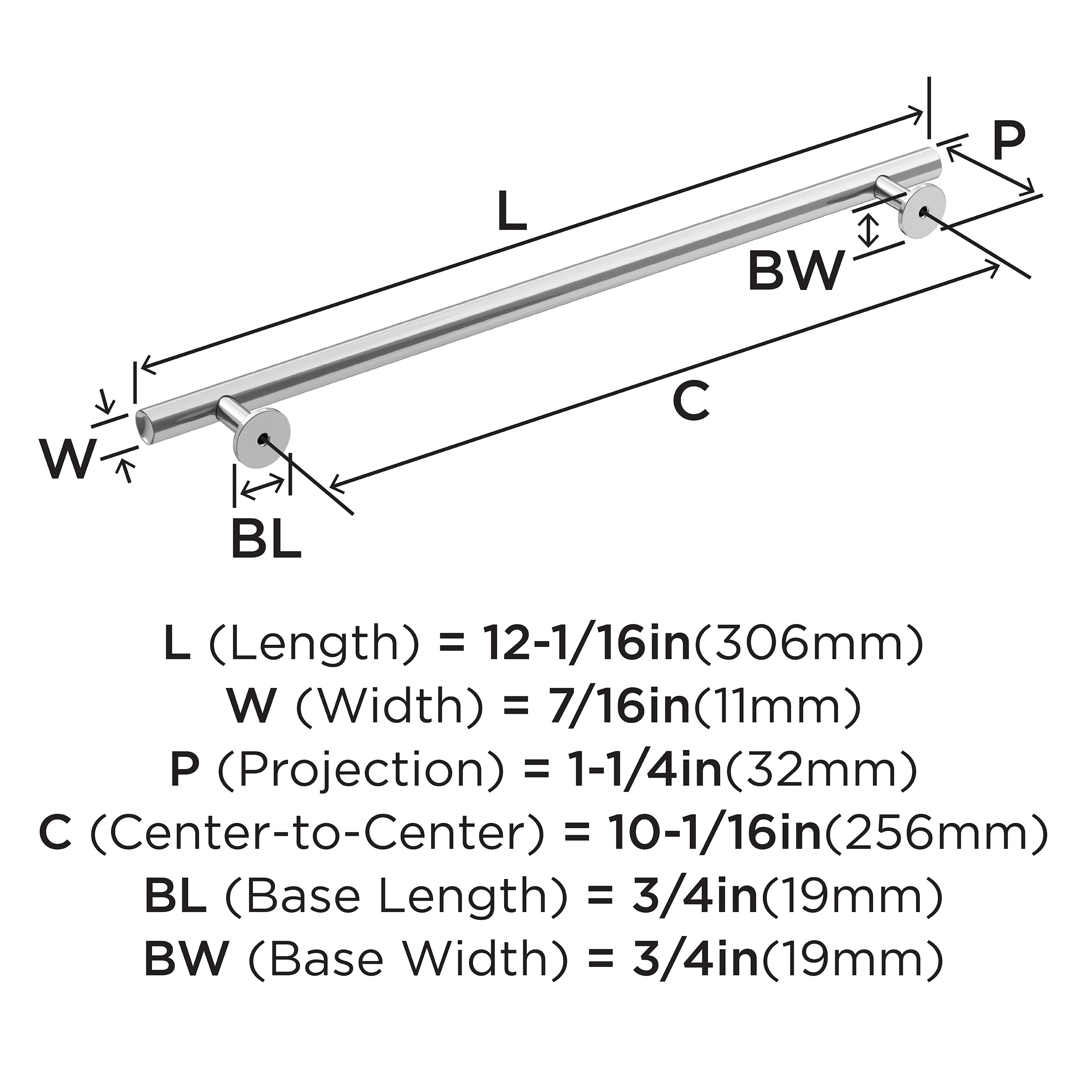 Amerock BP3686926 Cabinet-Pulls - View #4