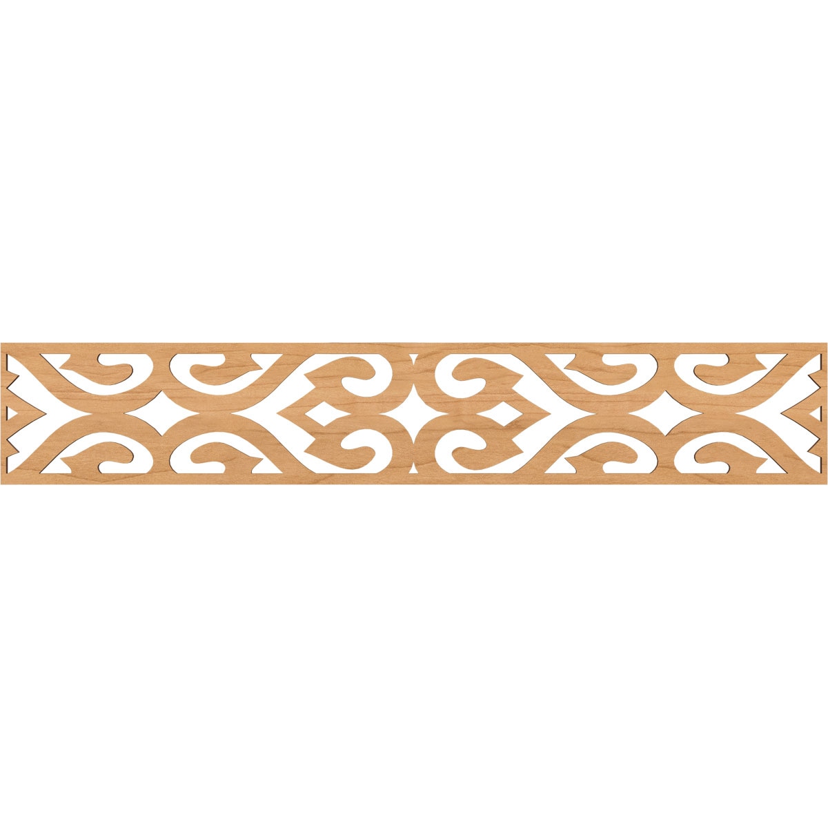 Ekena Millwork MLDA08X46KEEMA Keene Fretwork Flat Trim 8-in x 3.89-ft Maple Brown Unfinished 2156850 Pierced Wall Panel Moulding