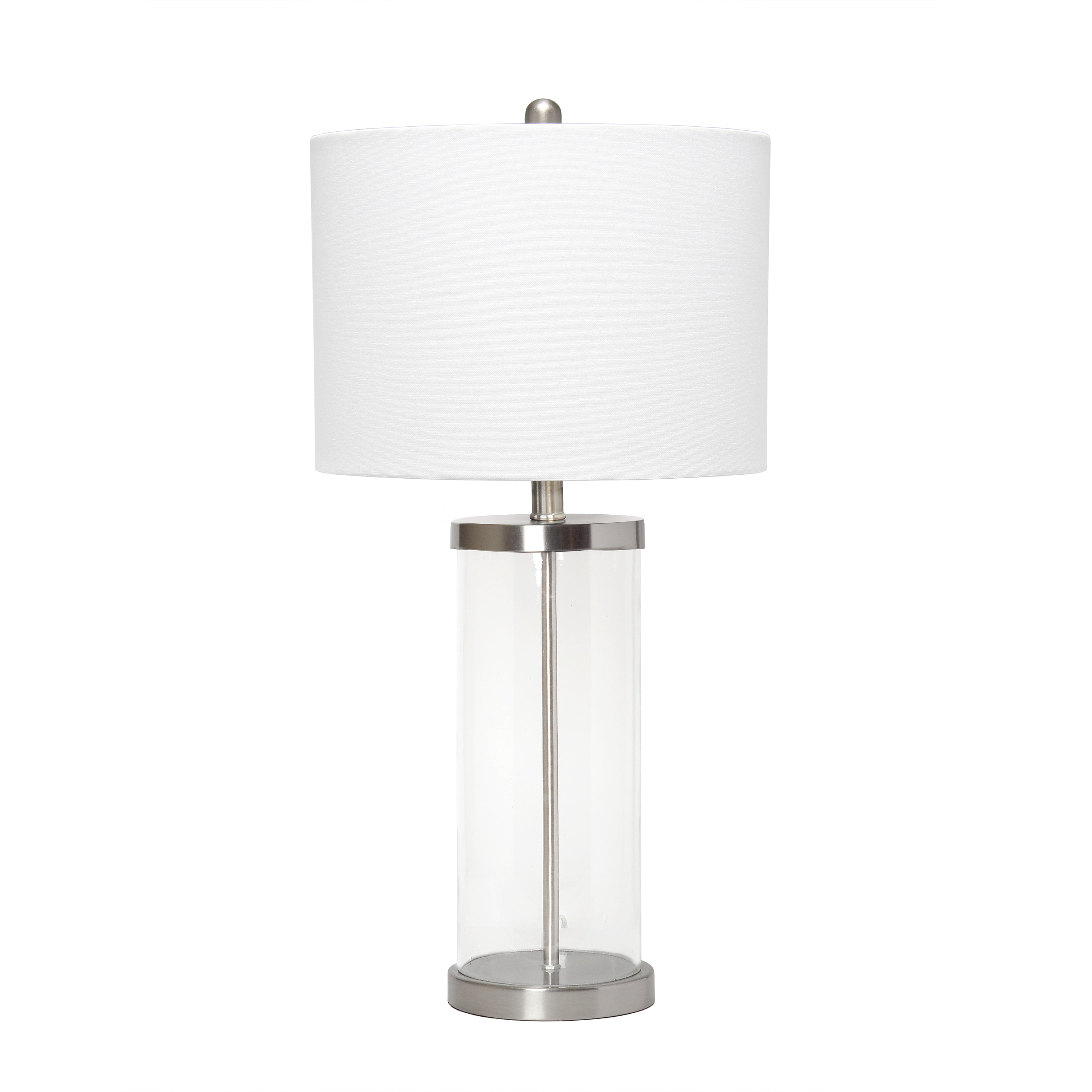 White Integriert 11W Nickel Fabric Lamps