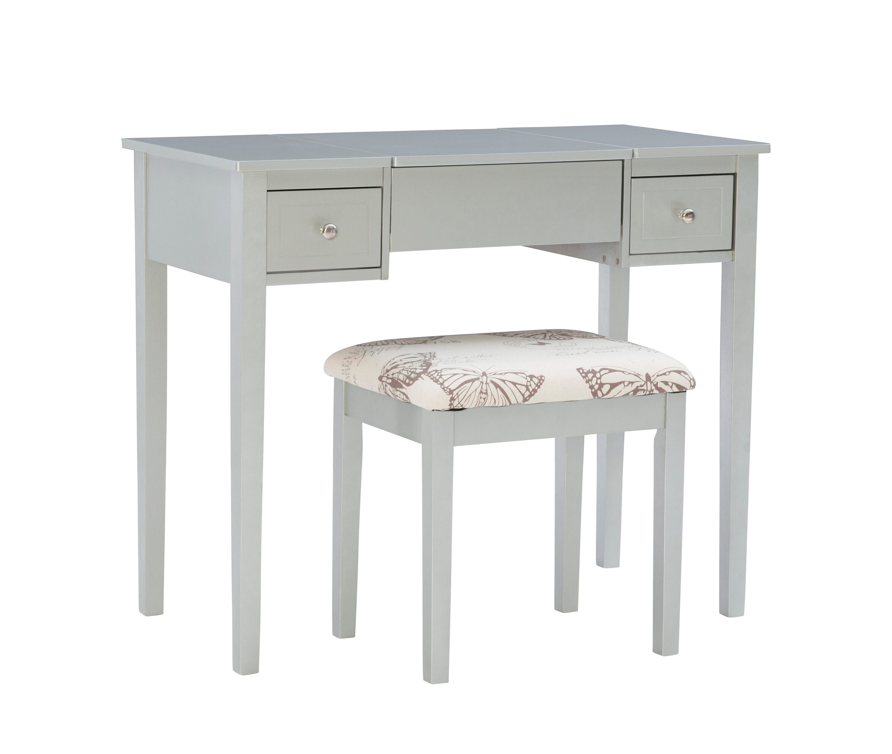 Linon 98135SIL01 Bedroom-Vanities - View #3