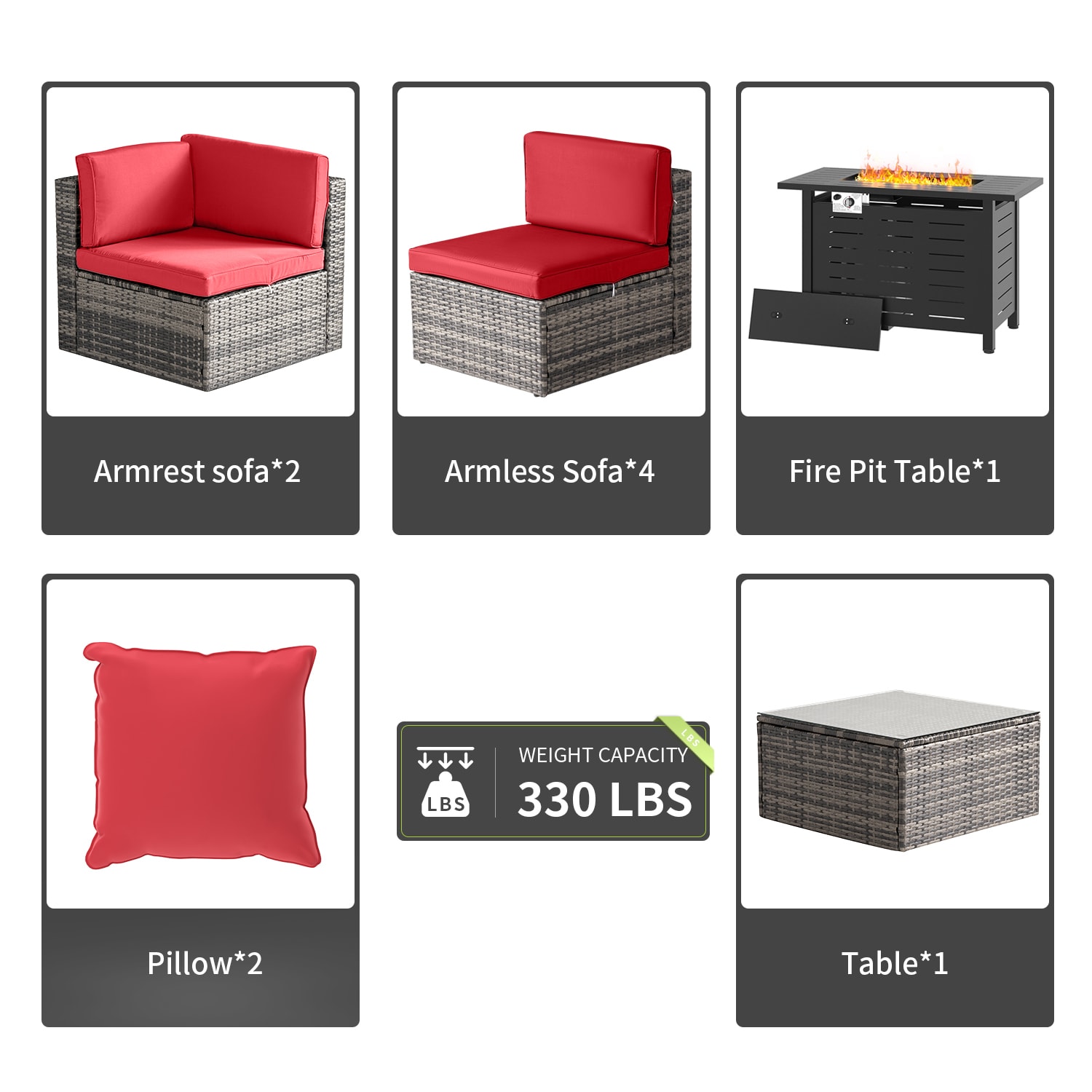 Bapipro BP3508R18 Patio-Conversation-Sets - View #5