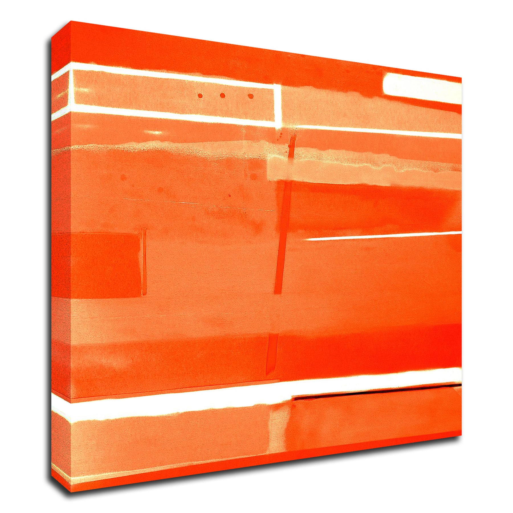 Tangletown Fine Art 8M1509DC-1818 Red Monochromatic Gill Miller 18-in H x 18-in W Abstract Print on Canvas