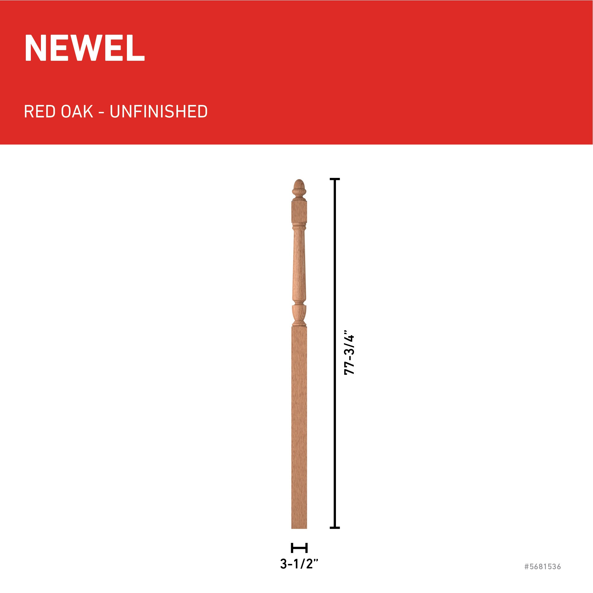 L.J. Smith Stair Systems LJP-3058-O Interior-Stairpart-Newel-Posts - View #3