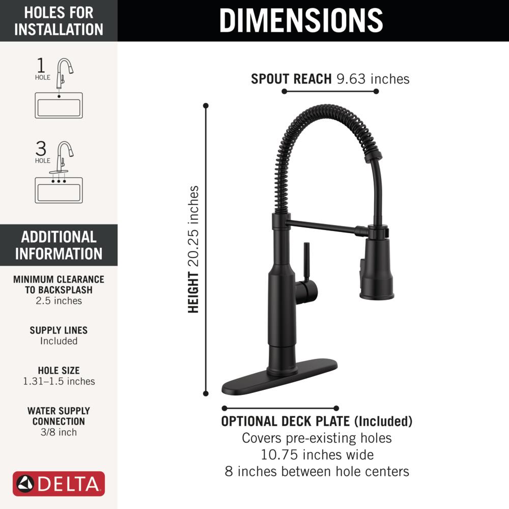 Delta 18804Z-BL-DST Kitchen-Faucets - View #4