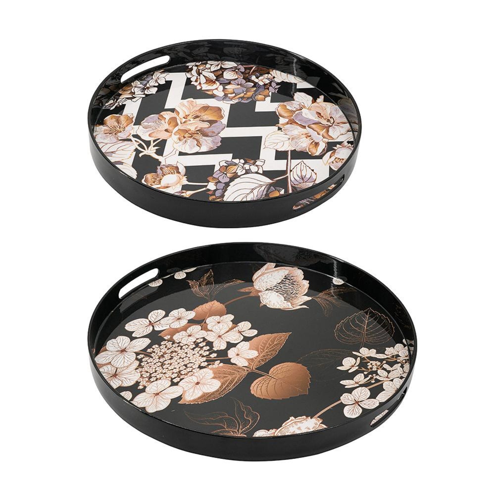 A&B Home 48627 2 -Pack Multiple colors/finishes Plastic Modern Decorative plate