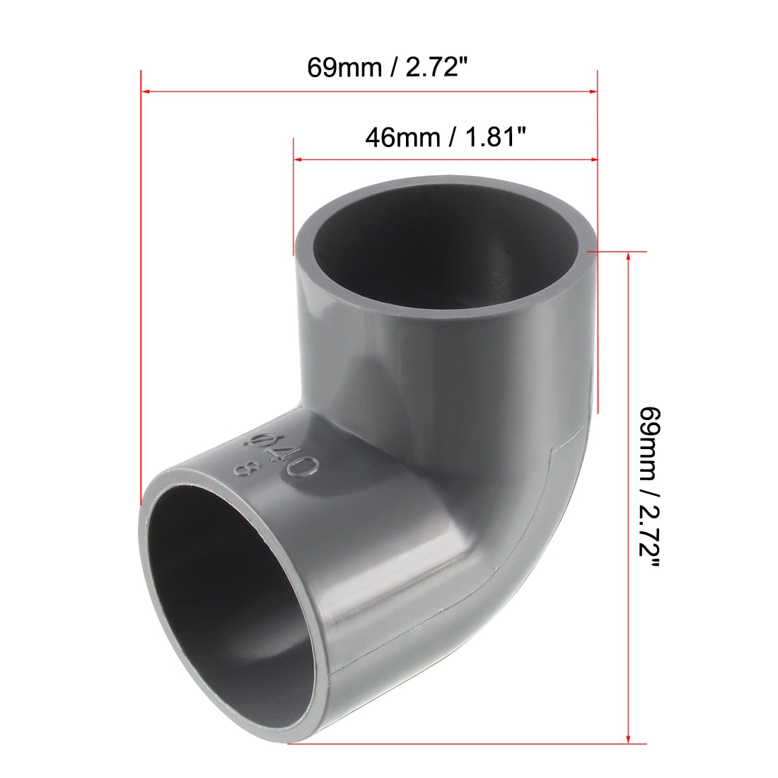 Unique Bargains S26081200UX8209 Structural-Pipe-Fittings - View #3