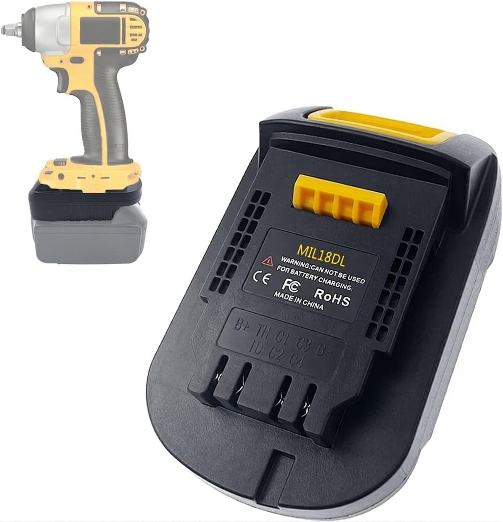 AOIZGMY  18V to 20V Power Tool Adapter Converter Compatible with Cordless Drill Impact Driver Wrench Screwdriver Secure Fit High Temp Resistant 1