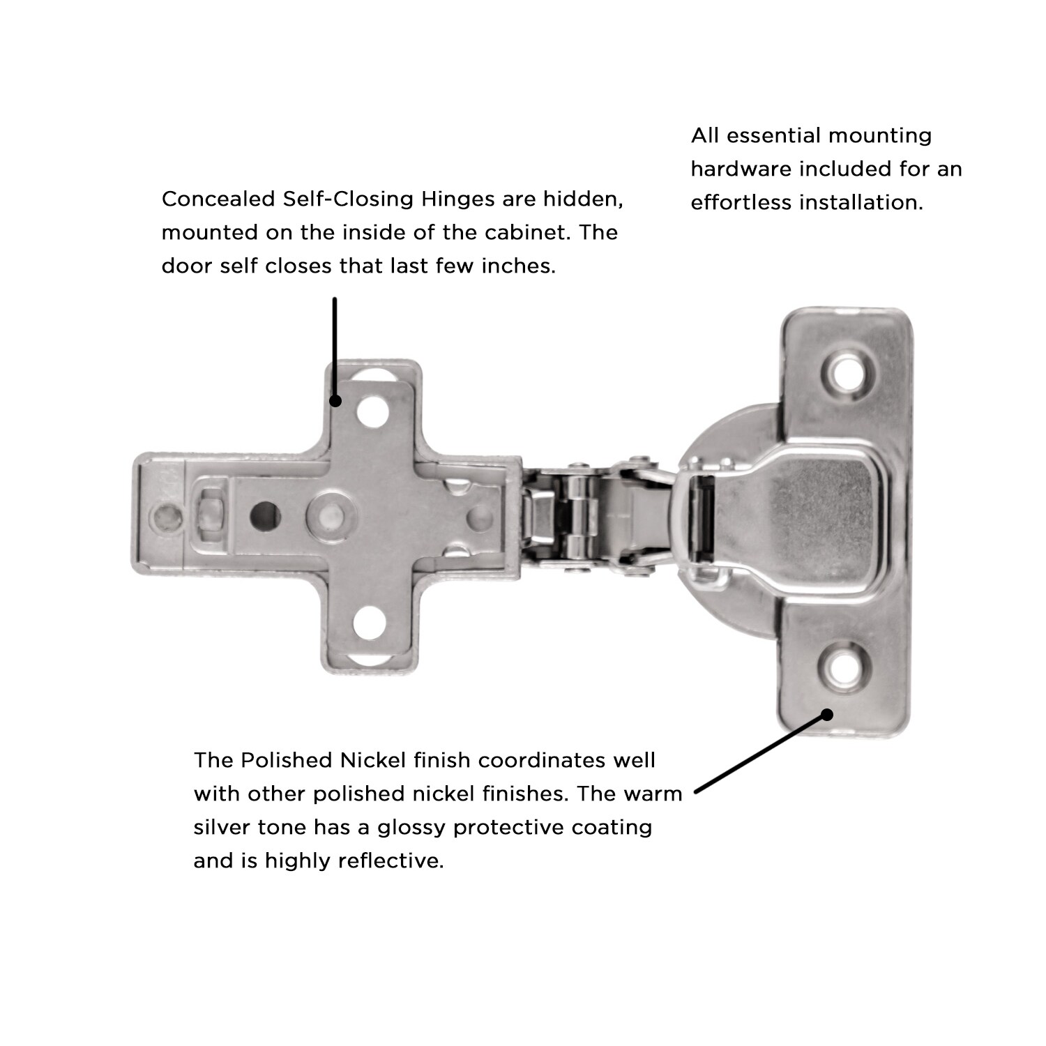 Hickory Hardware HH075221-14 Cabinet-Hinges - View #3