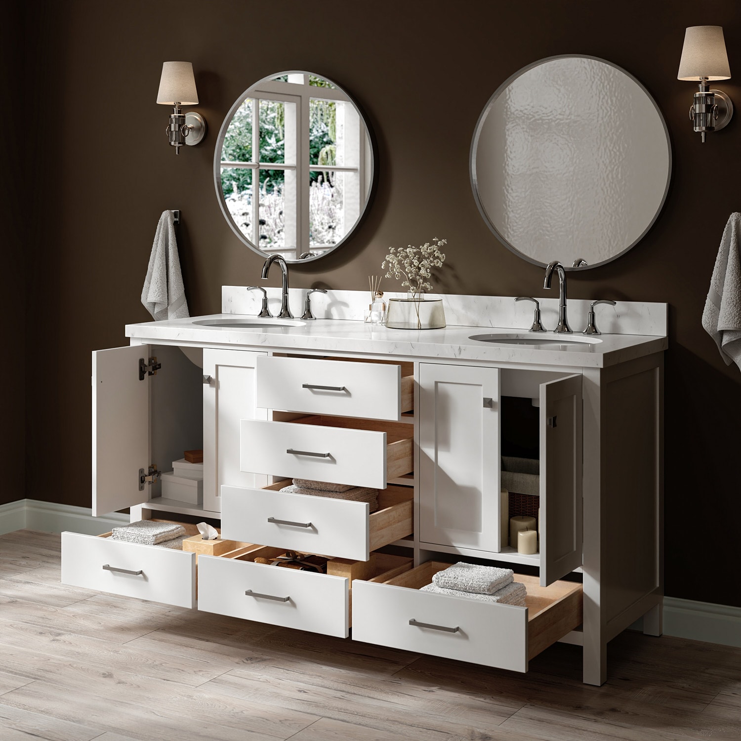 ARIEL A066DCQOVOWHT Bath-Vanity-Combo - View #3