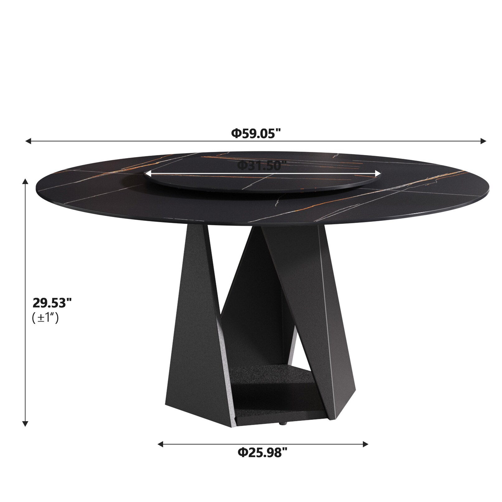 BuotiqHom DH-AT-150B80B-9B Dining-Tables - View #3